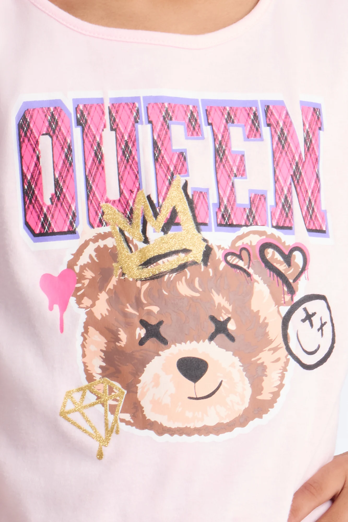 Mini The Queen Bear Short Set - Pink - Image 3