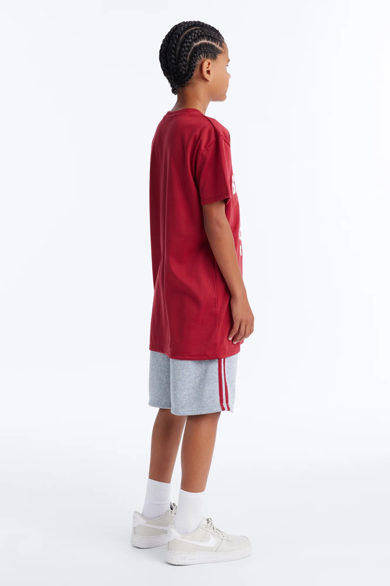 Mini There Are Better Days Ahead Short Set - Burgundy/combo - Image 3