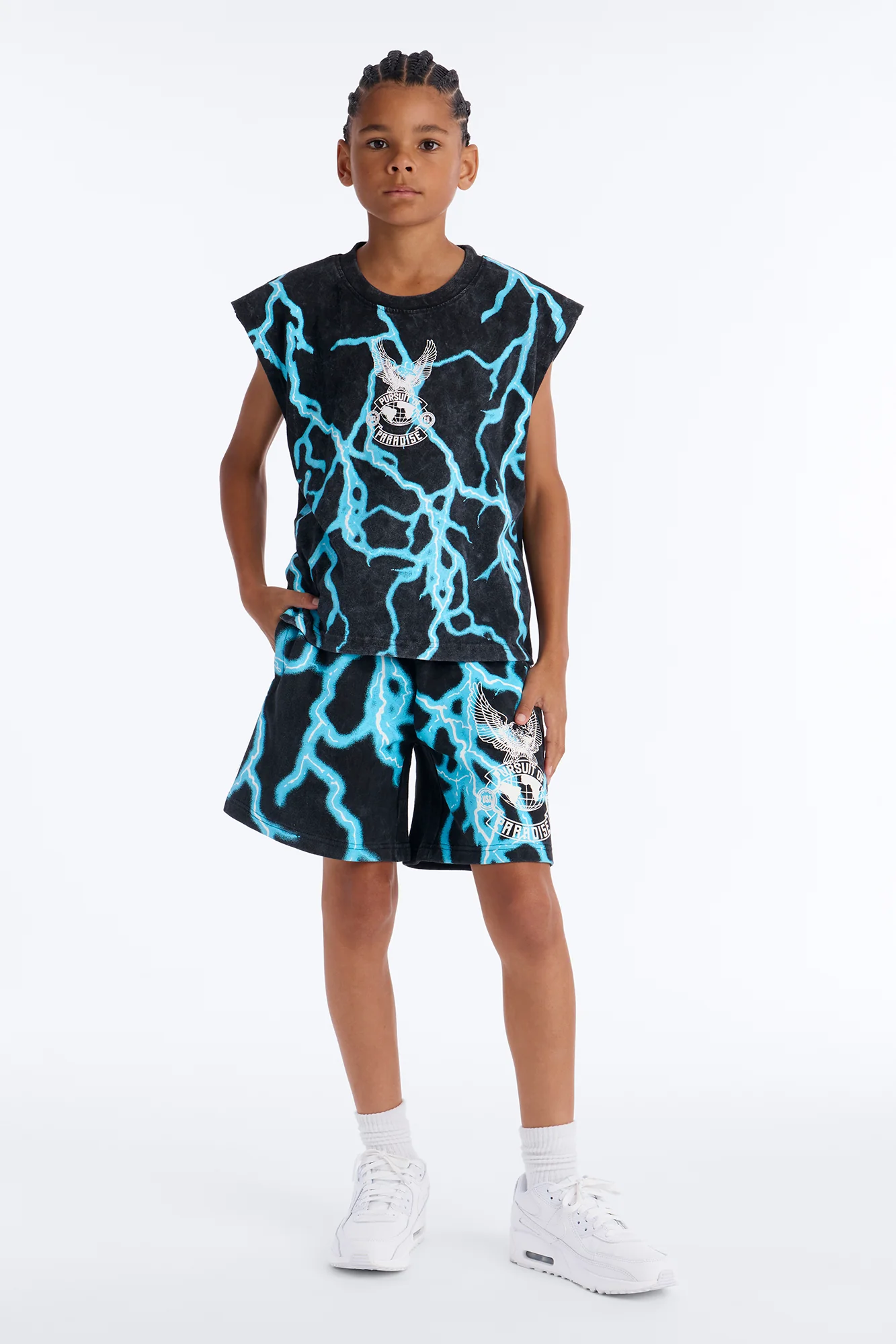 Mini Thunder Bird Muscle Tee - Black - Image 2