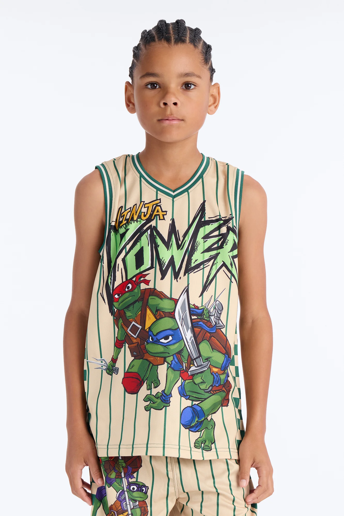 Mini TMNT Ninja Power Short Set - Sand/combo - Image 2
