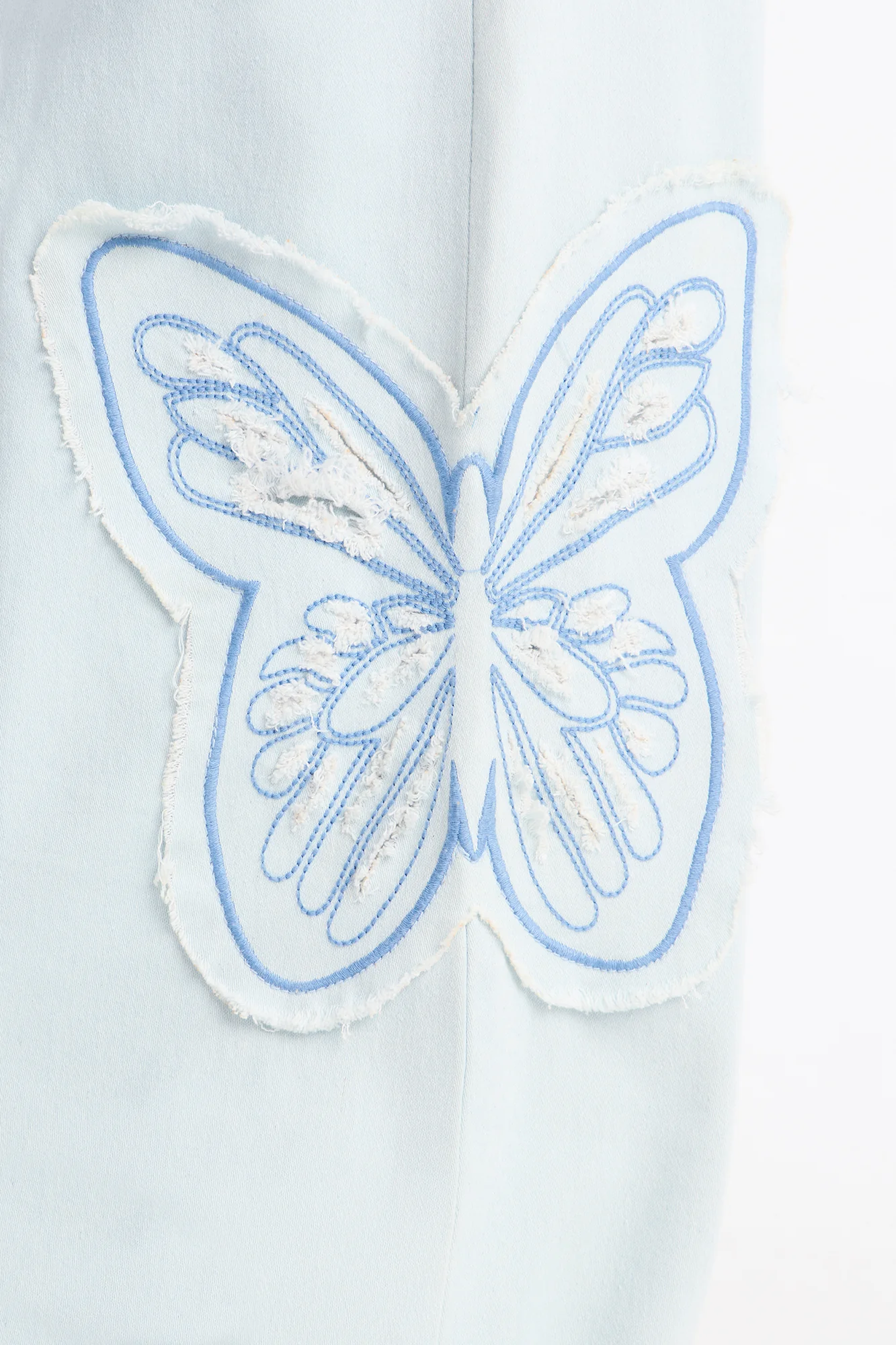 Mini Too Fly Denim Jacket - Light Wash - Image 3