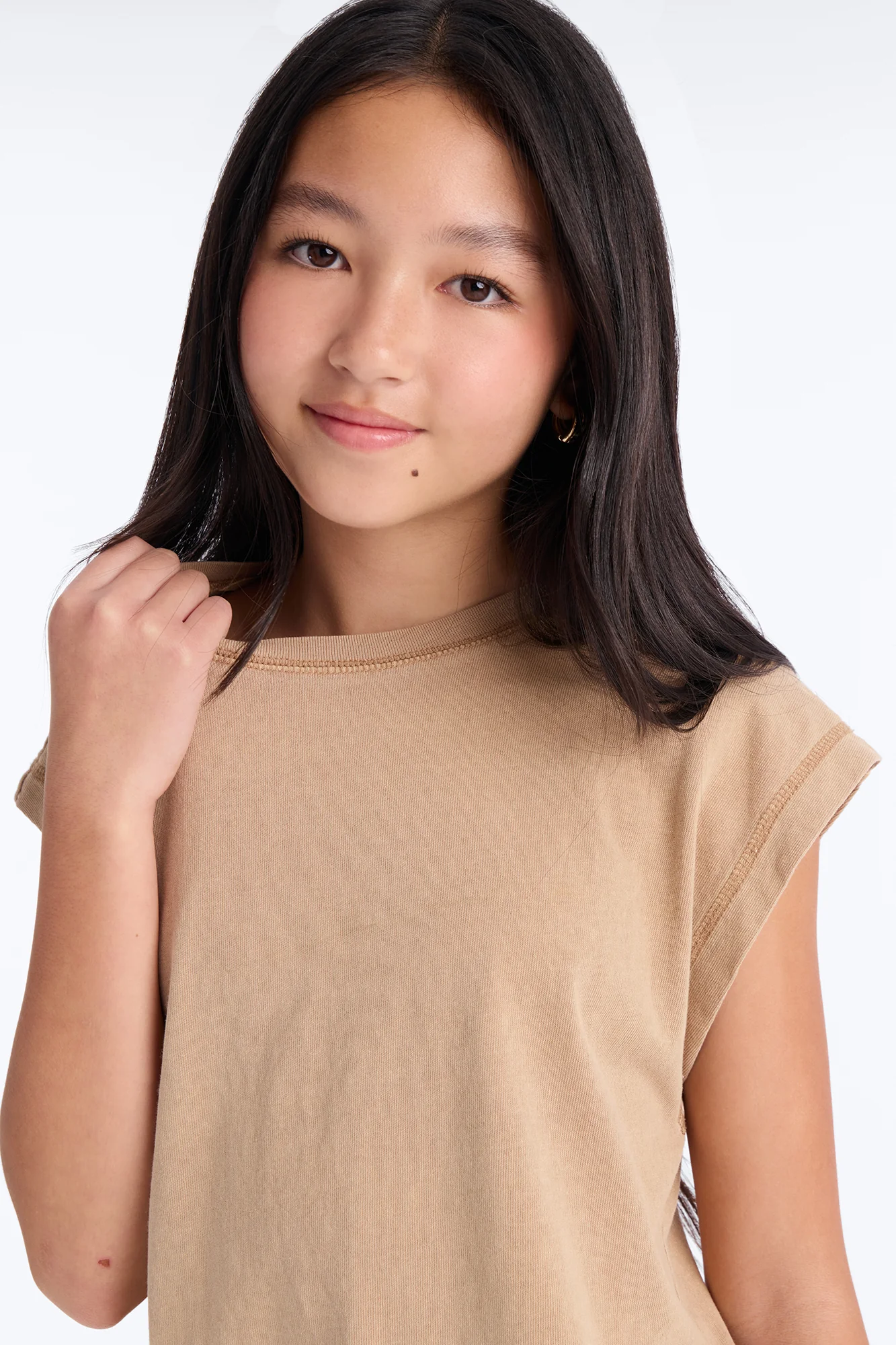 Mini True Exception Crew Neck Tee - Taupe - Image 3