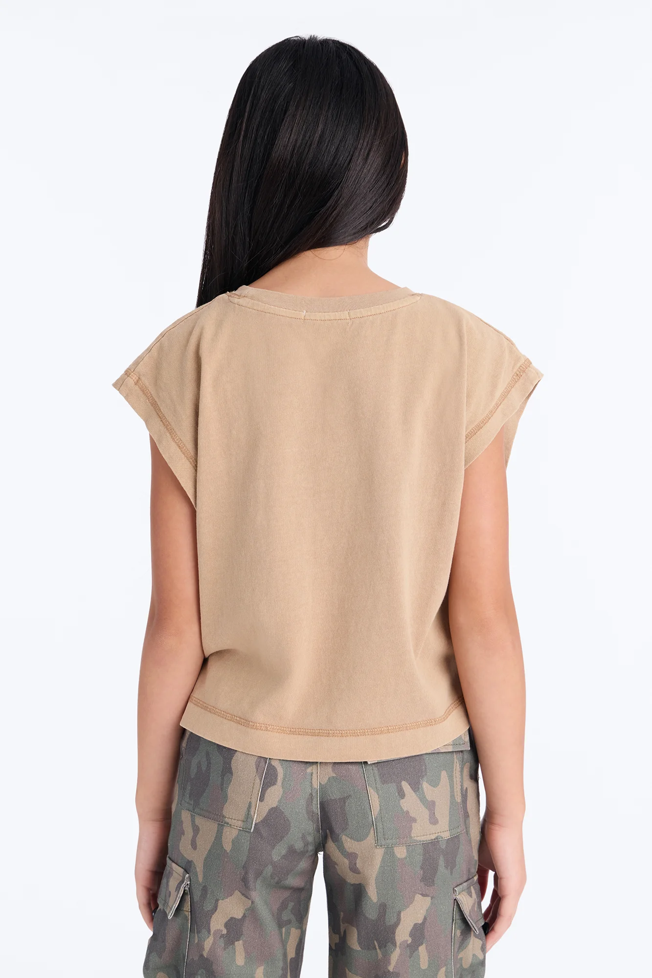 Mini True Exception Crew Neck Tee - Taupe - Image 4