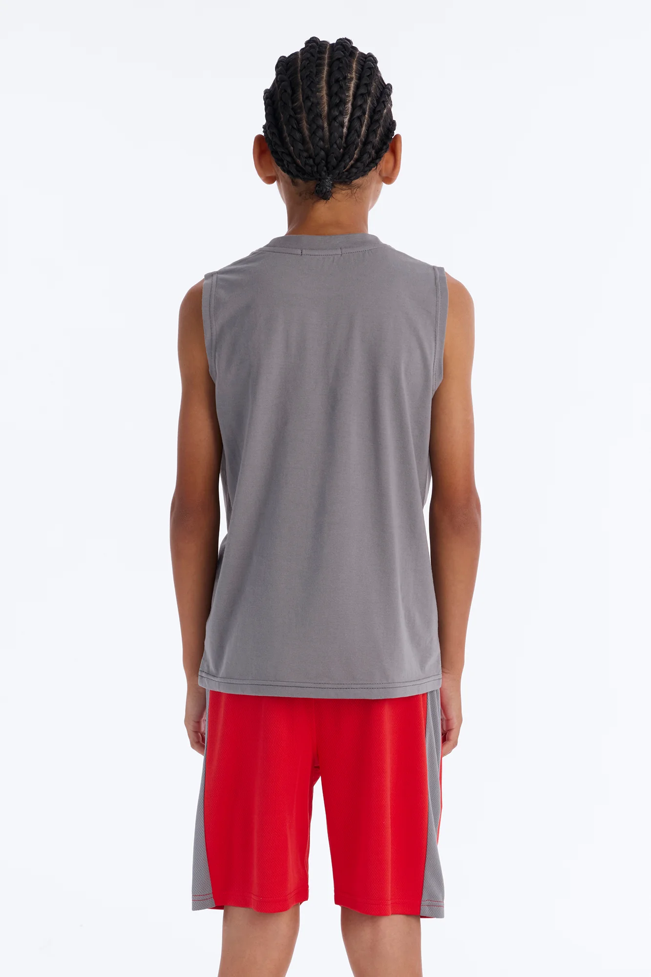 Mini Trust No One Mesh Short Set - Charcoal/combo - Image 4