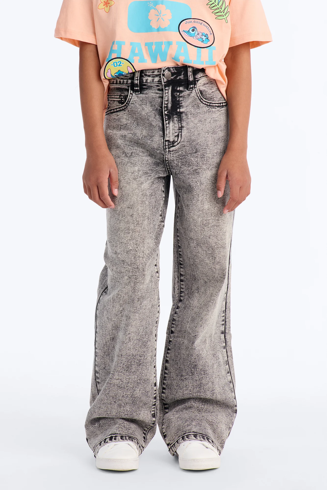 Mini Vita Low Waist Stretch Baggy Jeans - Grey - Image 2