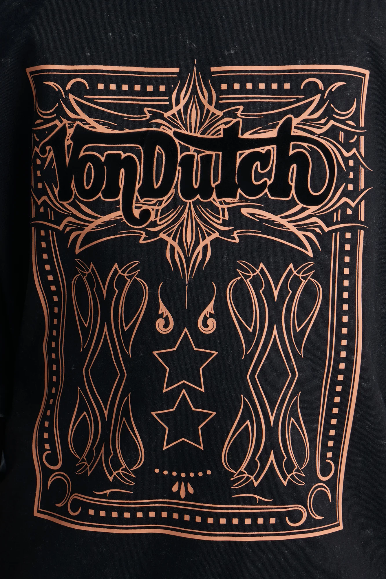 Mini Von Dutch Desert Spirit Oversize Tshirt - Black - Image 3