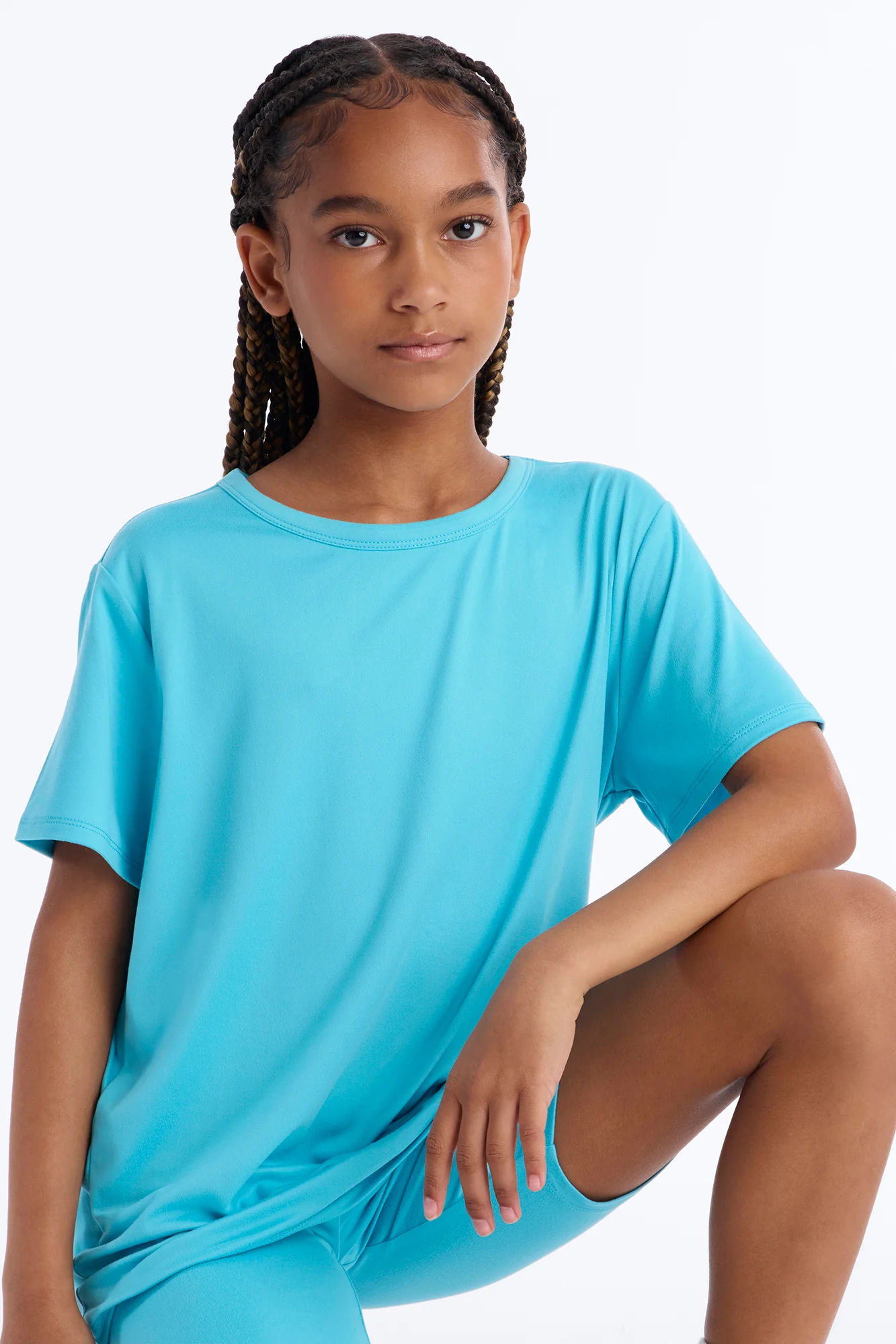Mini Weekend Vibes Short Set - Aqua - Image 2