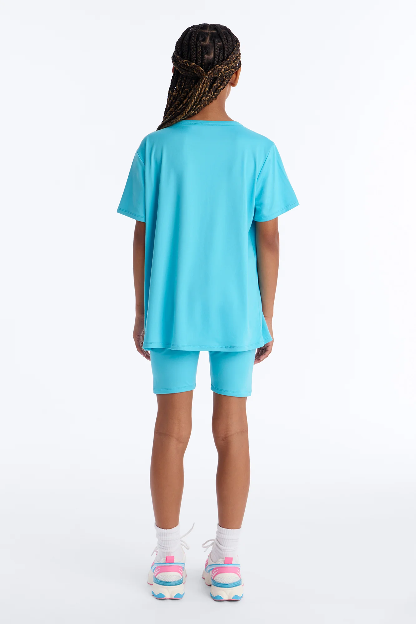 Mini Weekend Vibes Short Set - Aqua - Image 3