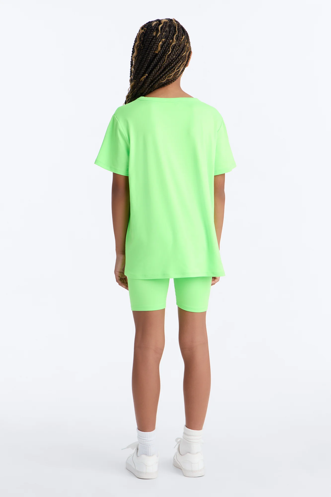 Mini Weekend Vibes Short Set - Lime - Image 3