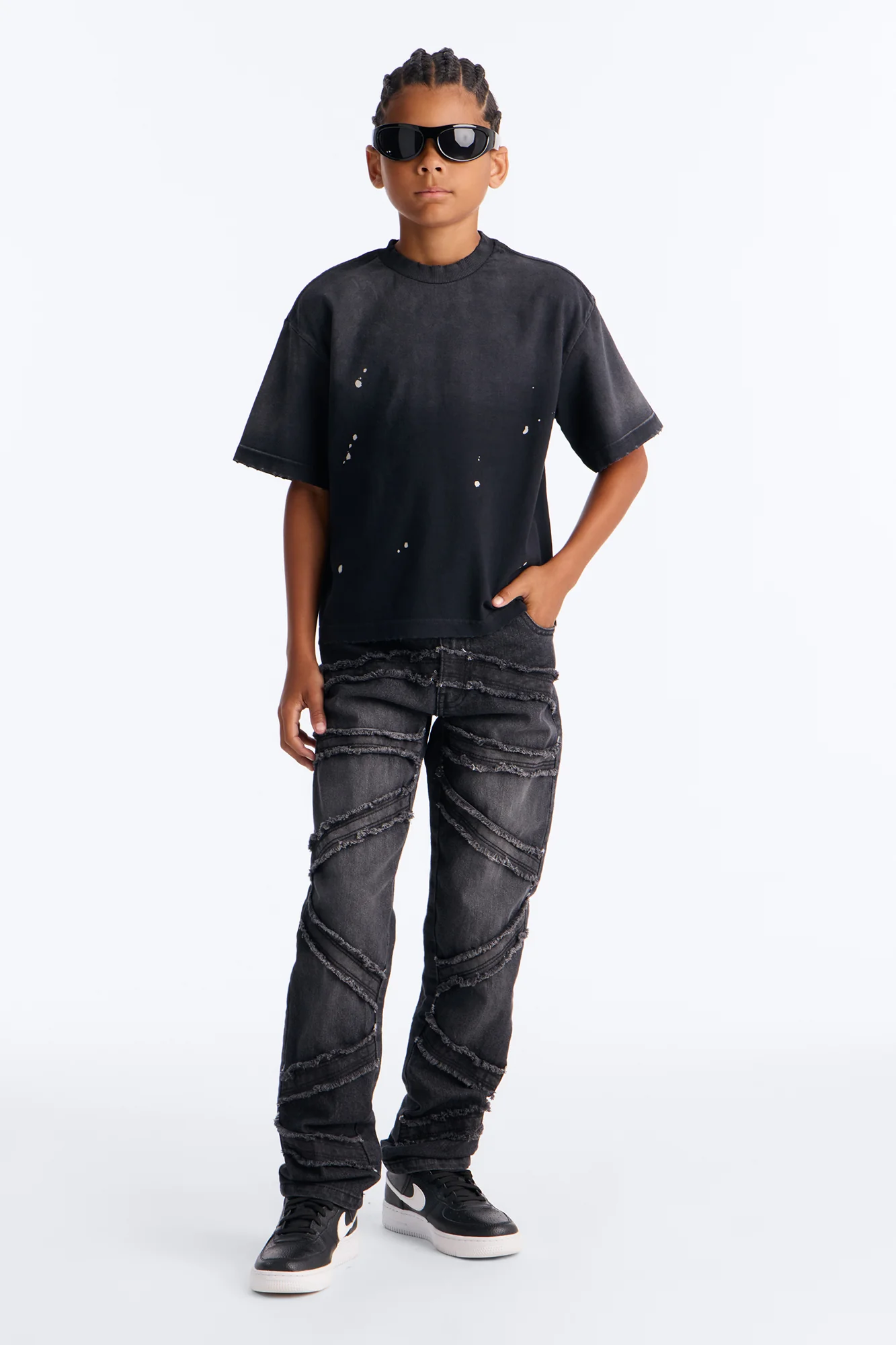 Mini We'll See Fray Jeans - Black - Image 2