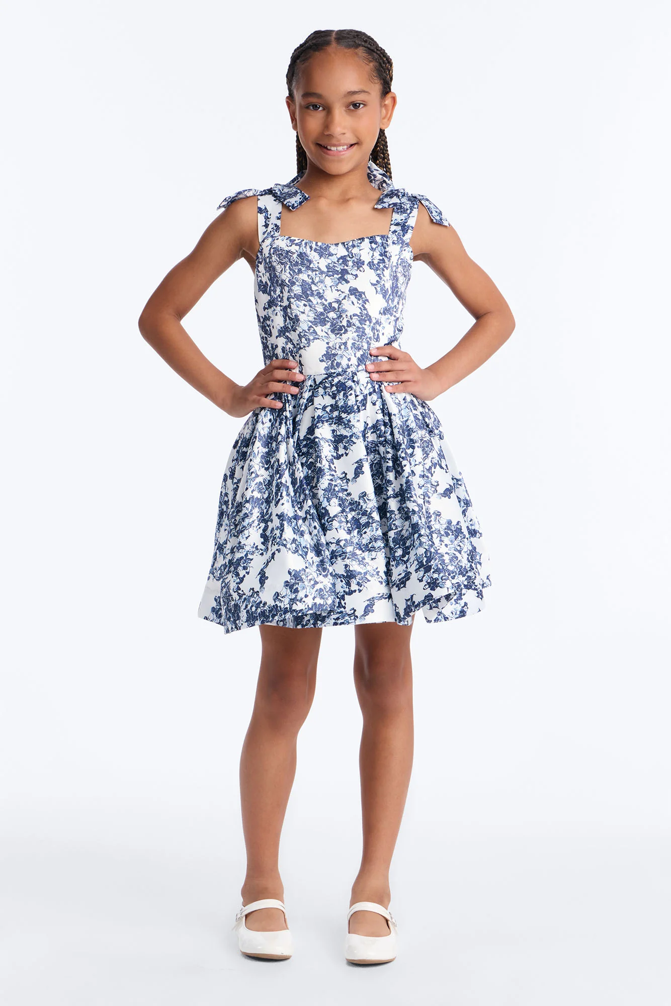 Mini Whimsical Night Mini Dress - Navy/combo