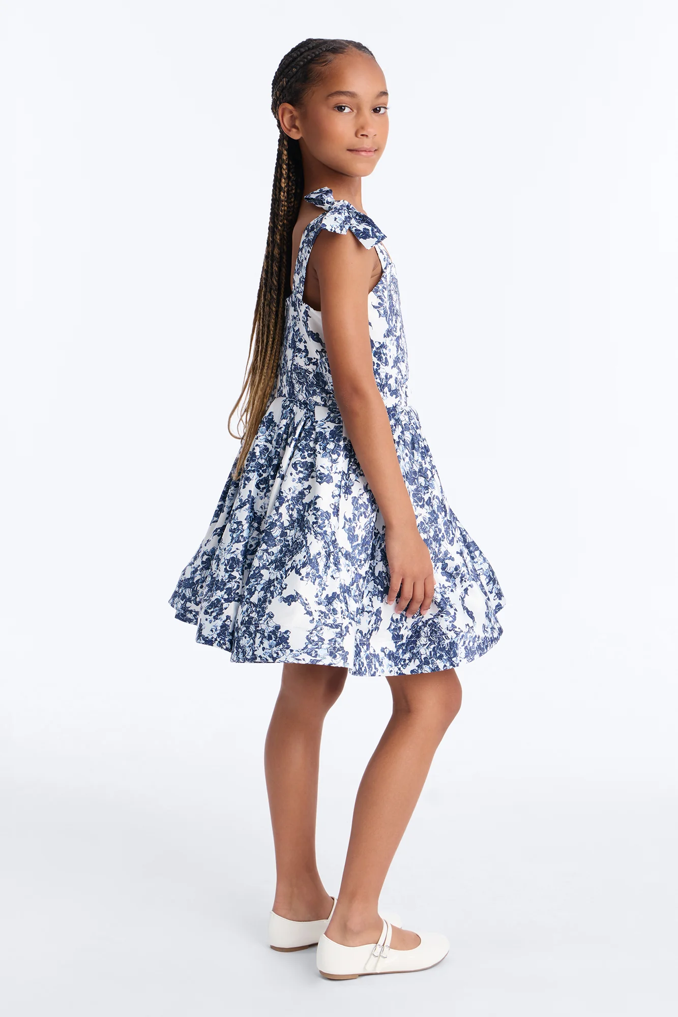 Mini Whimsical Night Mini Dress - Navy/combo - Image 4