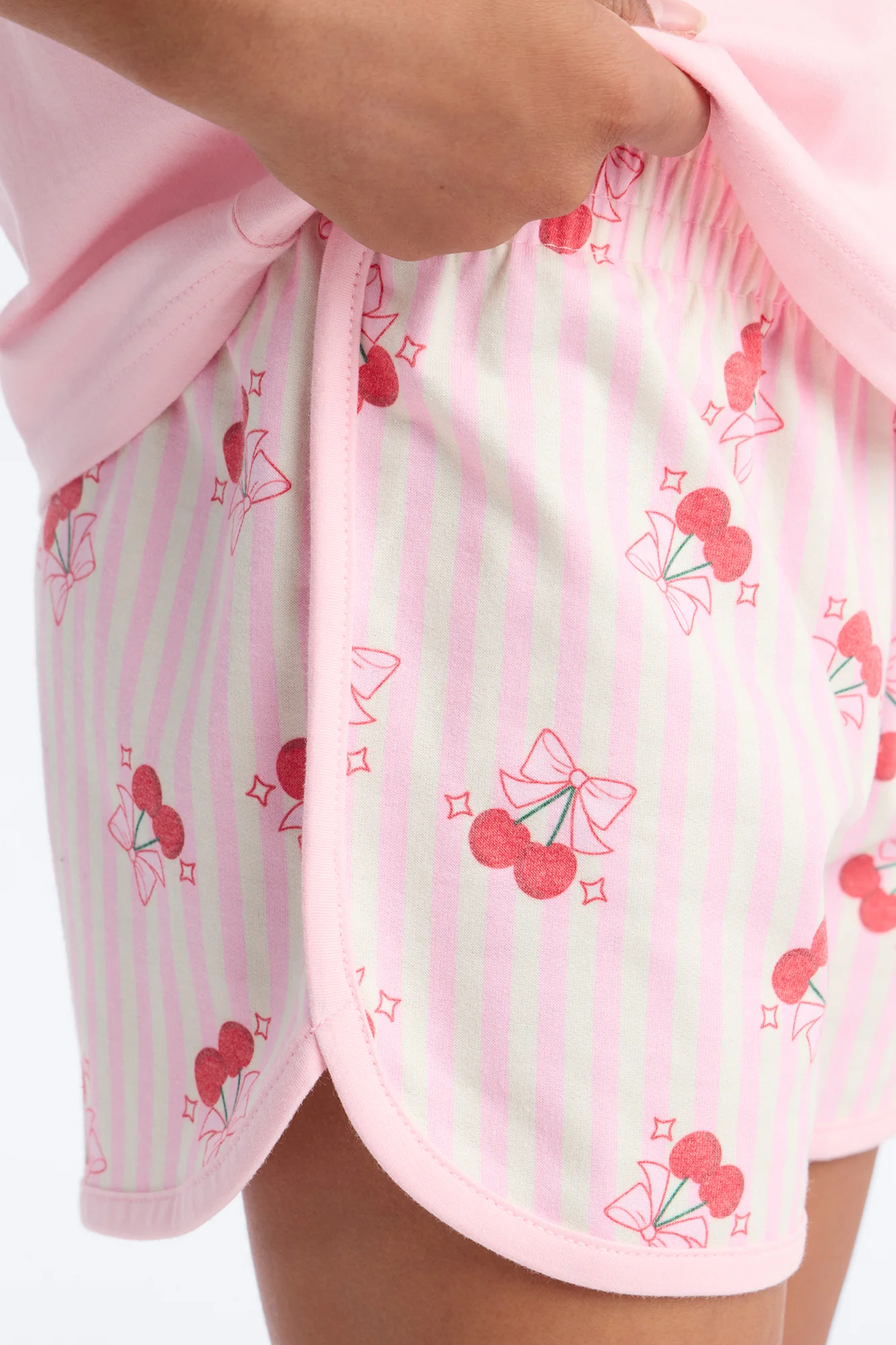 Mini Wild Cherry Short Set - Pink - Image 3