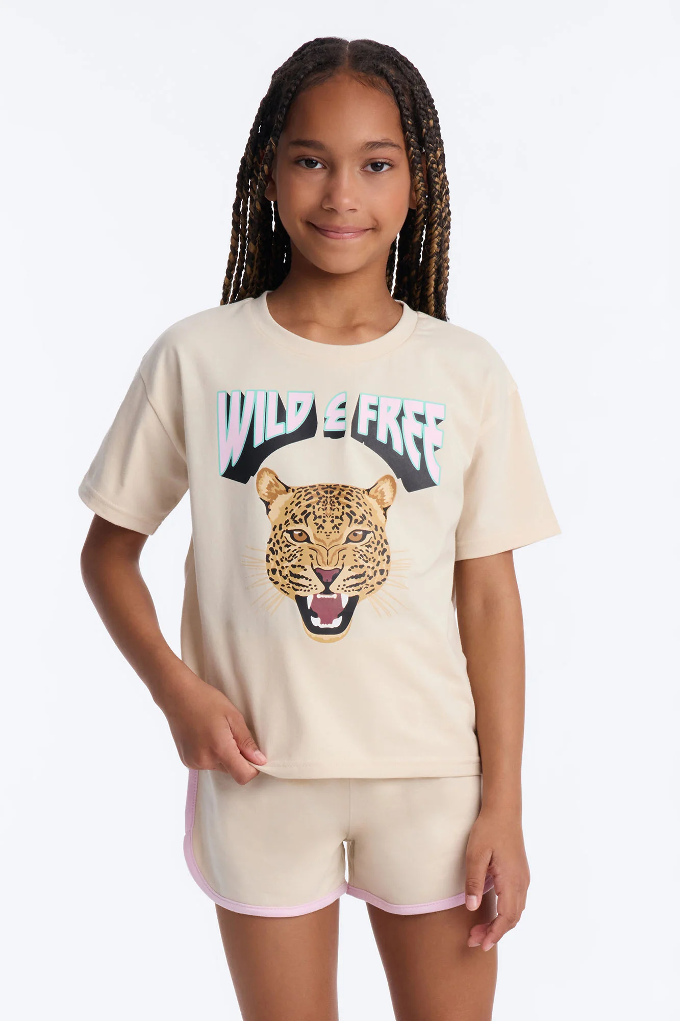 Mini Wild & Free Short Set - Sand - Image 2