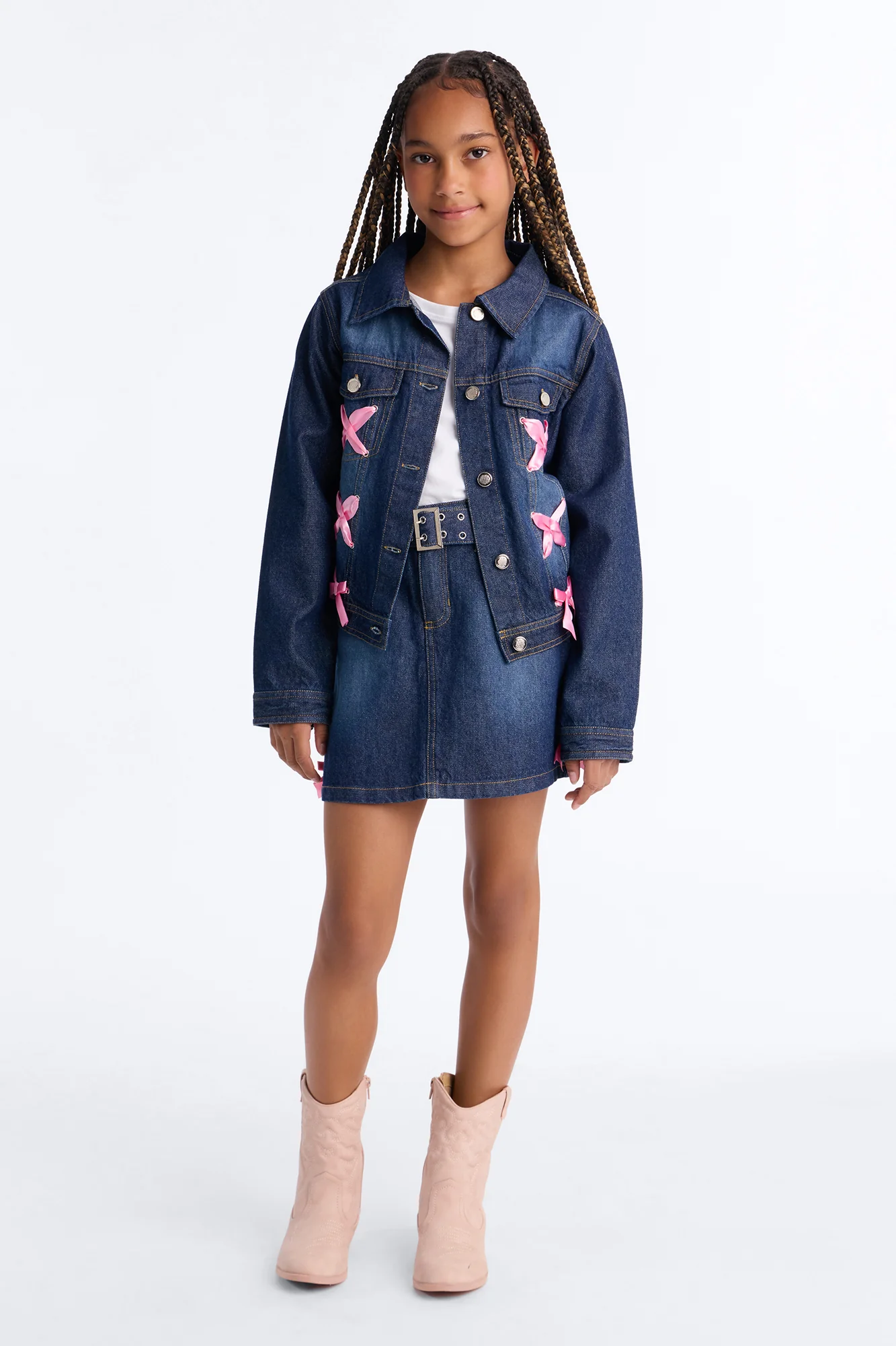 Mini Wildest Dreams Denim Jacket - Dark Wash - Image 2
