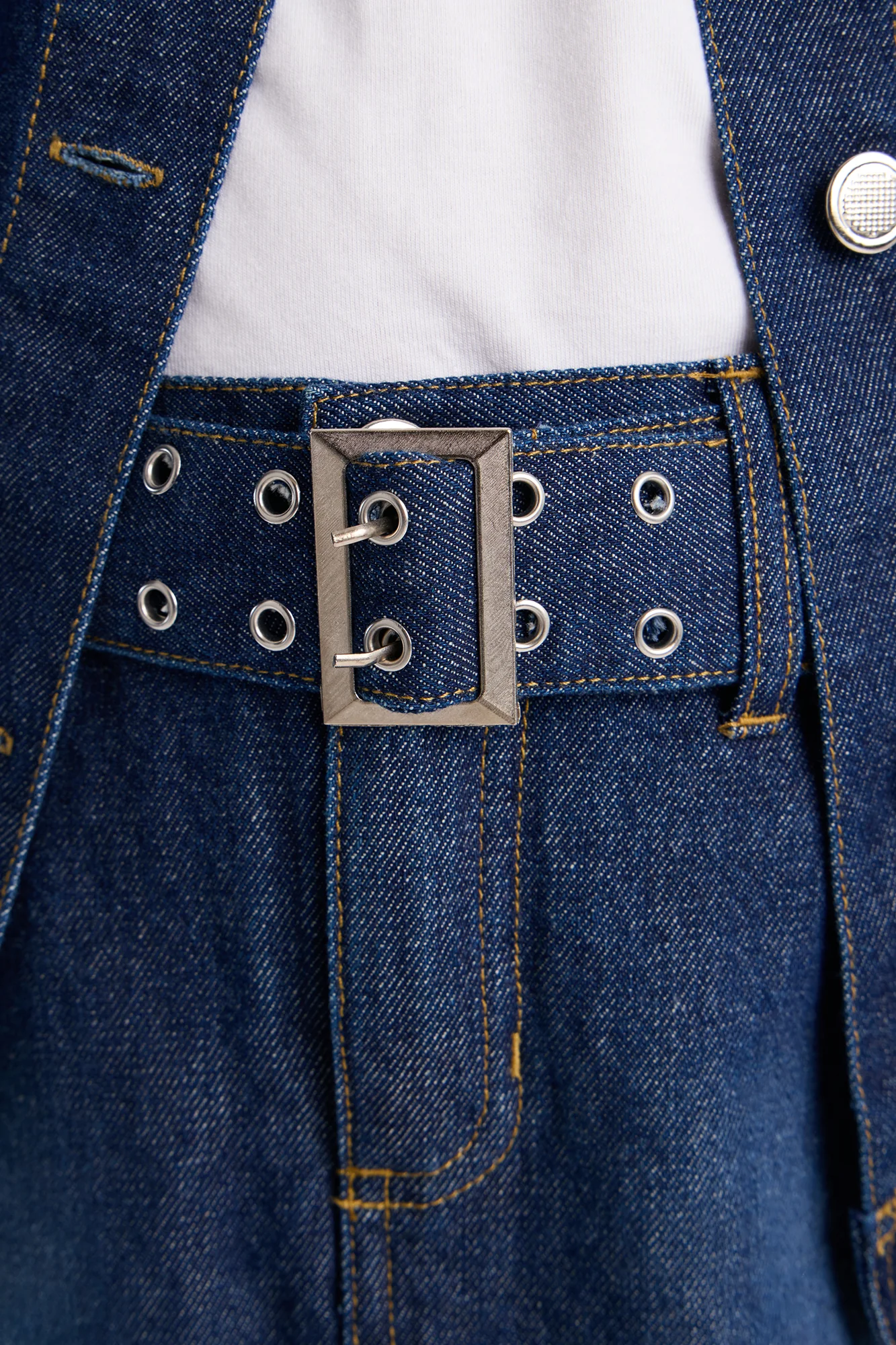 Mini Wildest Dreams Denim Skirt - Dark Wash - Image 3