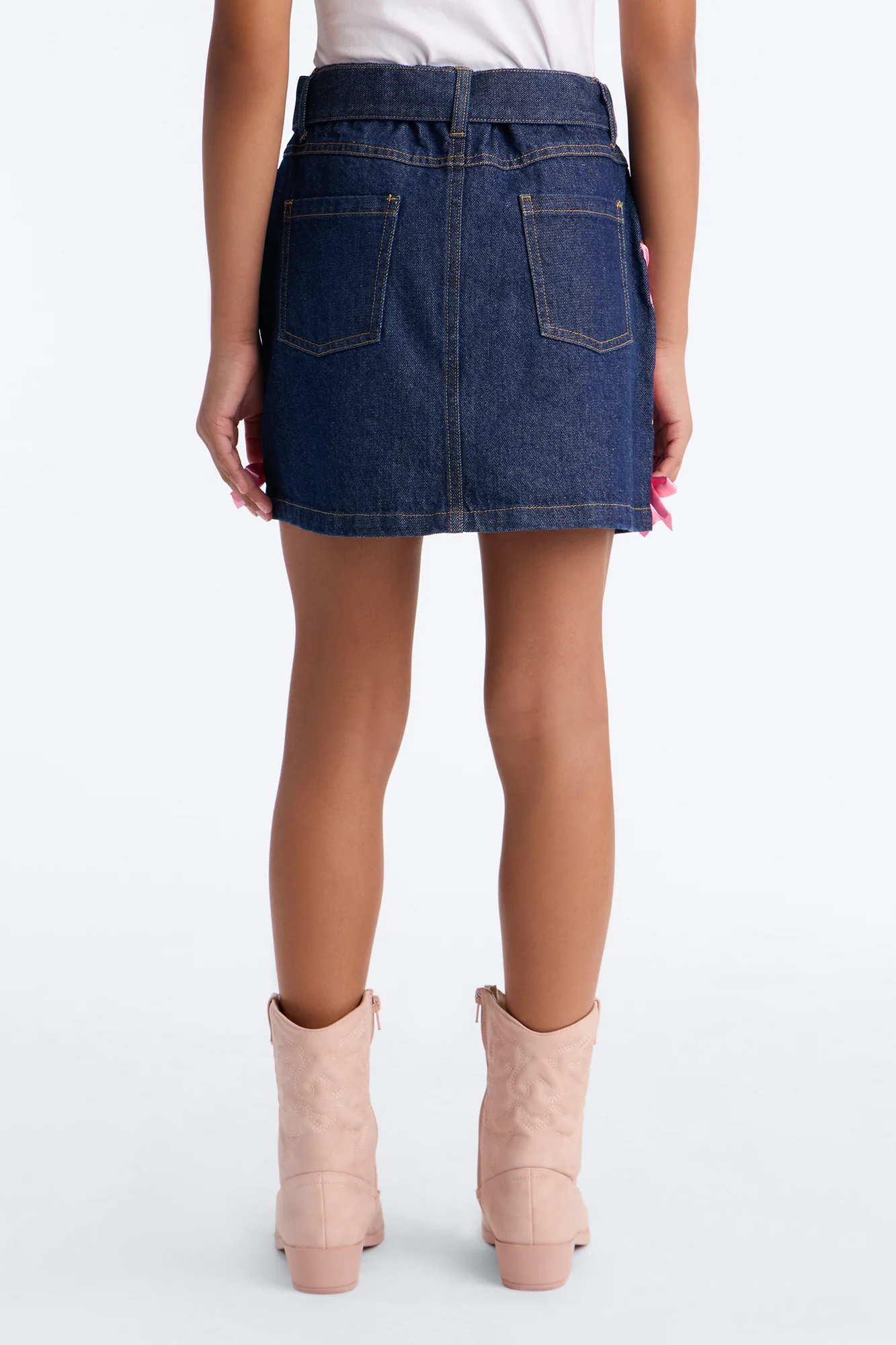 Mini Wildest Dreams Denim Skirt - Dark Wash - Image 5