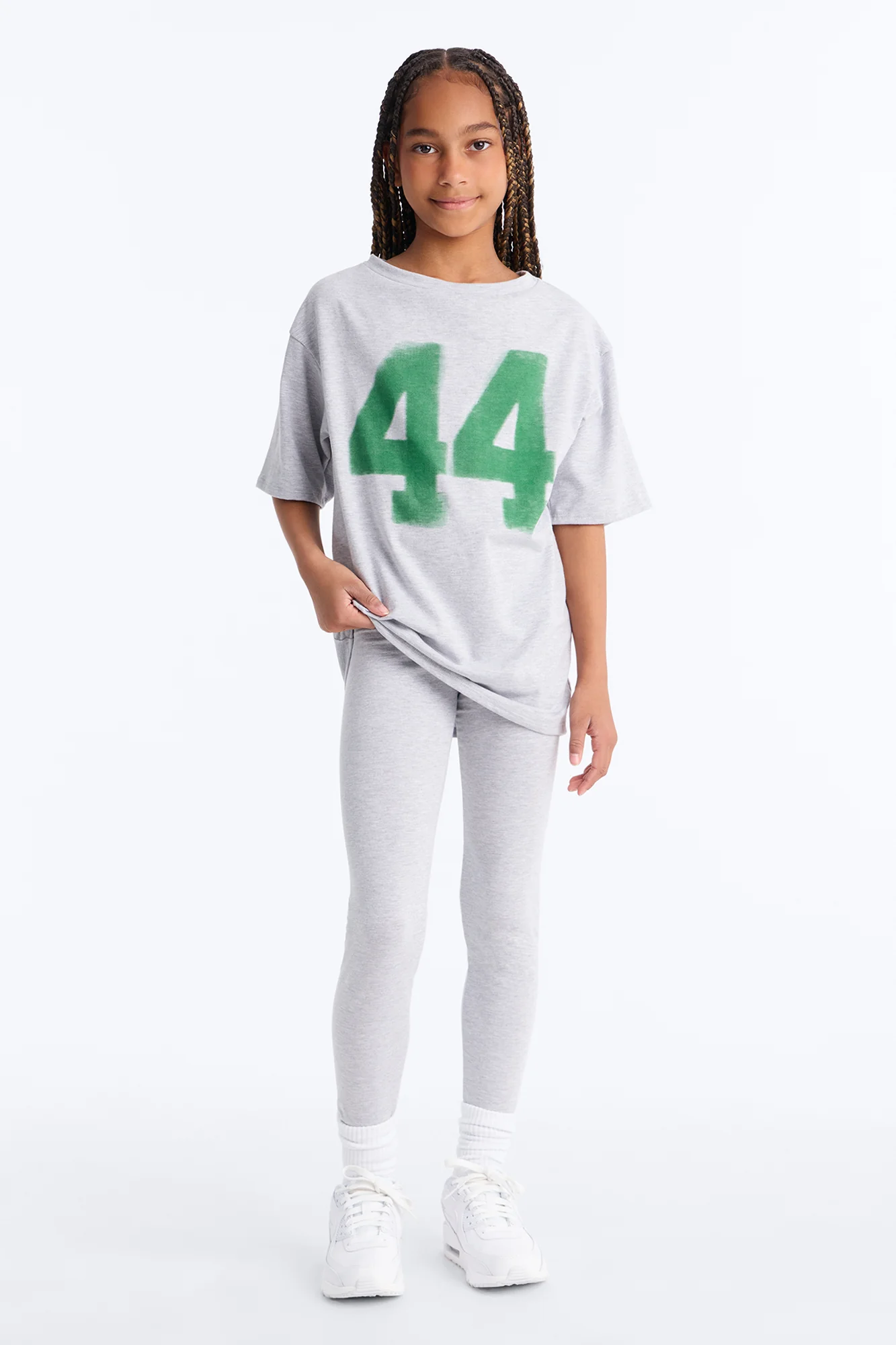 Mini Winning Team Legging Set - Heather Grey