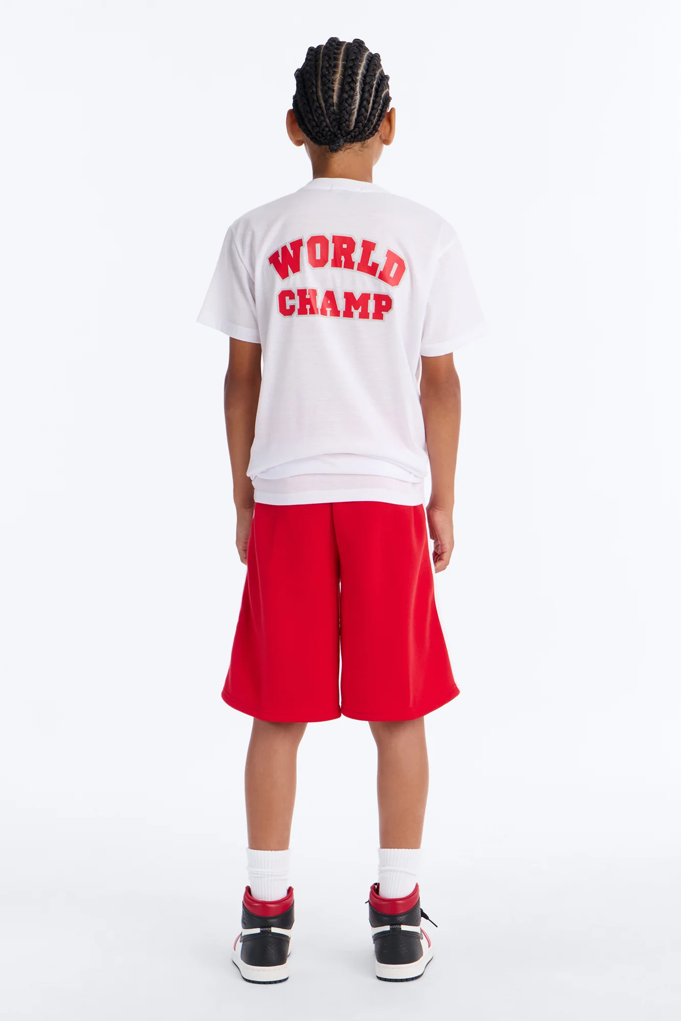 Mini World Champ Short Set - White/combo - Image 4