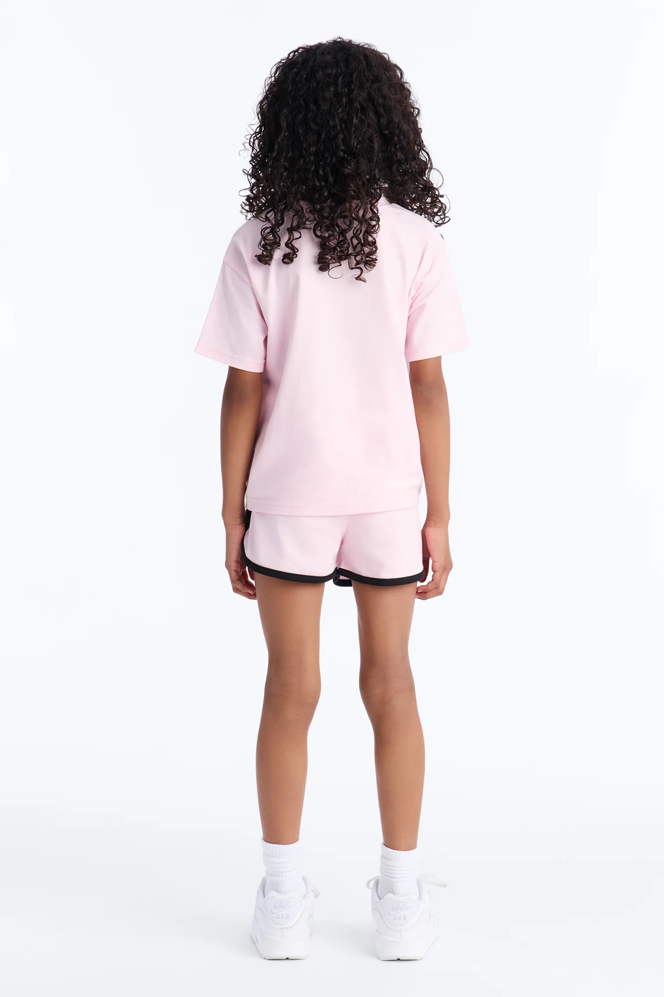 Mini Yin Yang Good Vibes Short Set - Pink - Image 4