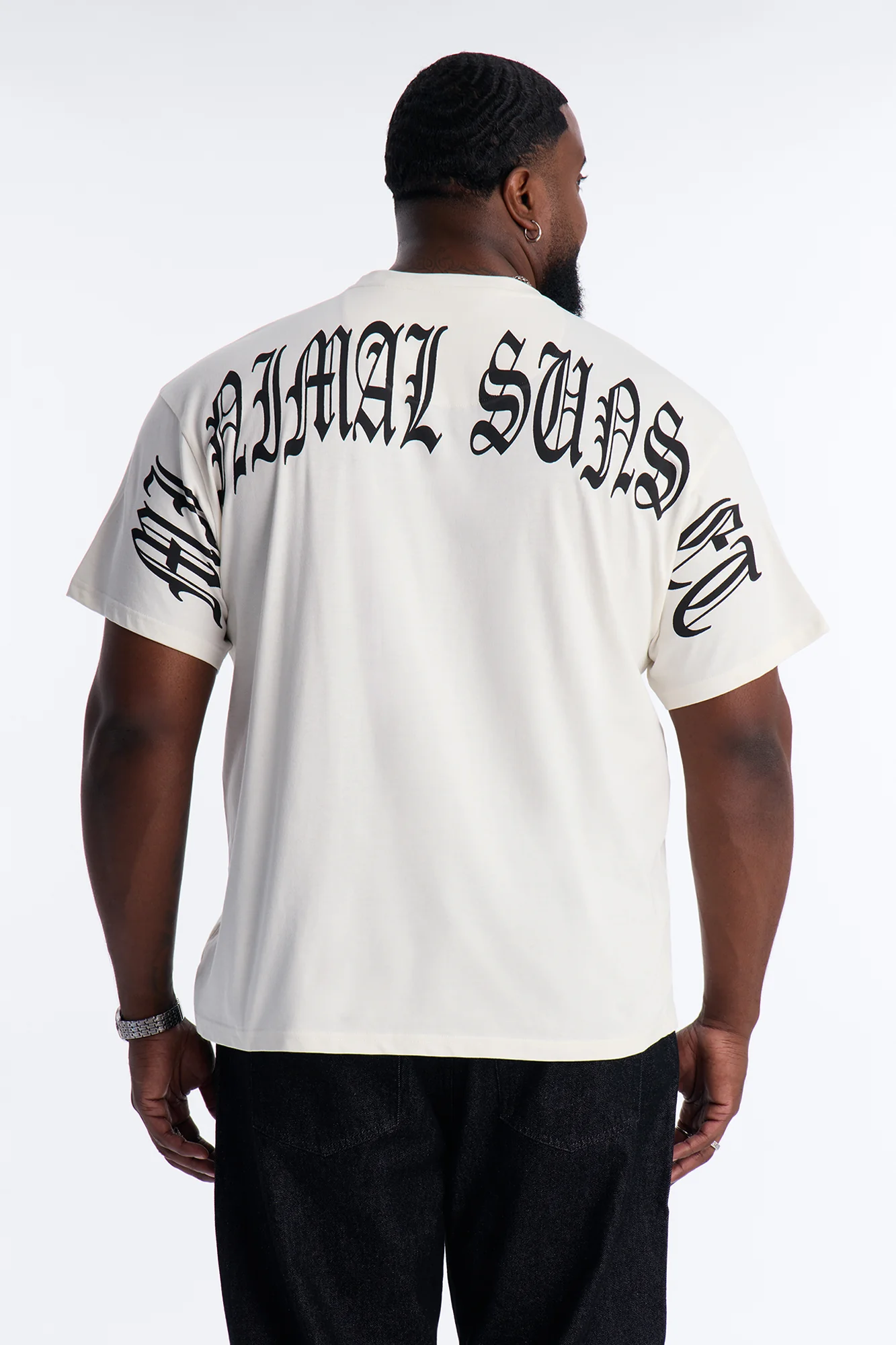 Minimal Sunset Short Sleeve Tee - White