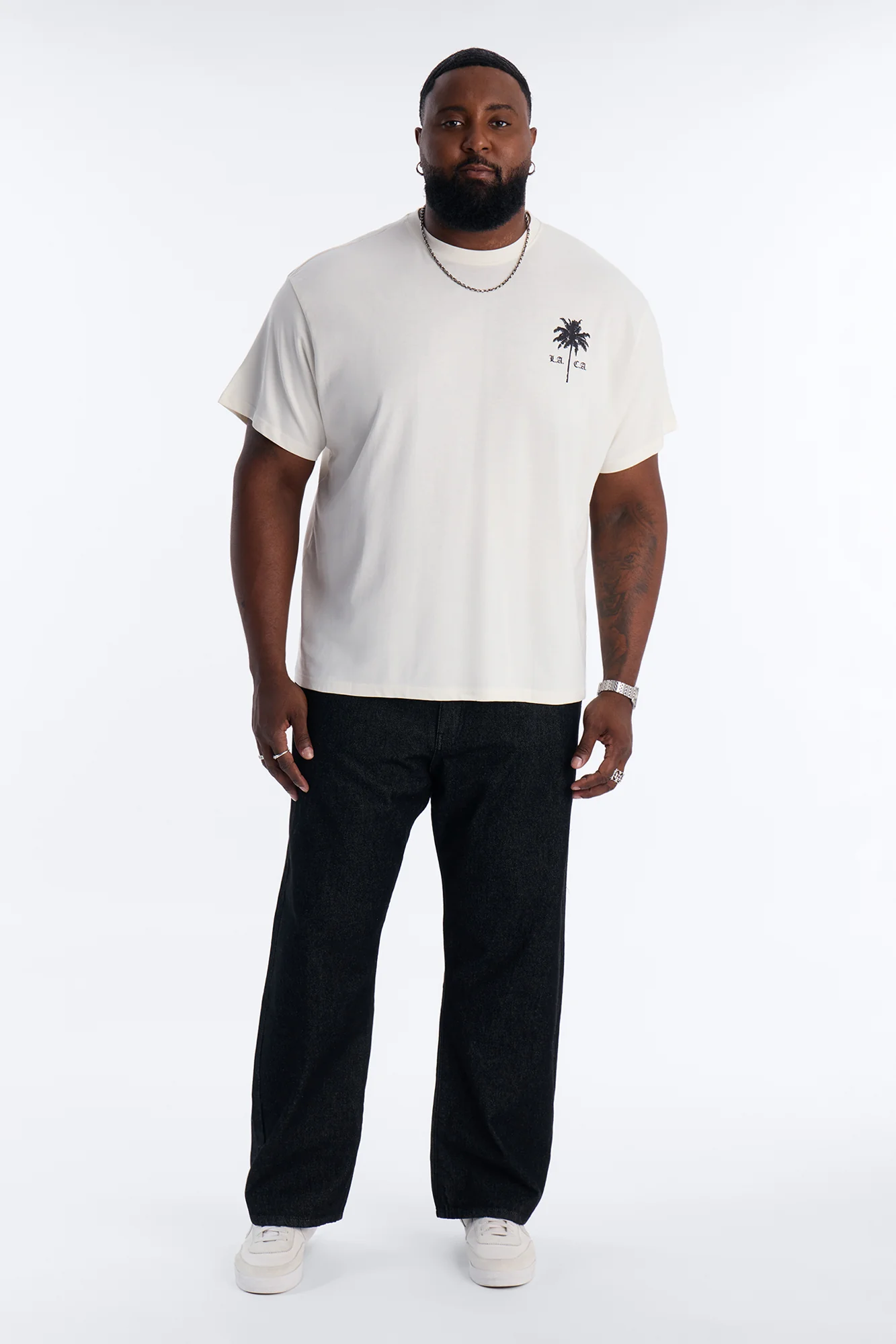 Minimal Sunset Short Sleeve Tee - White - Image 2