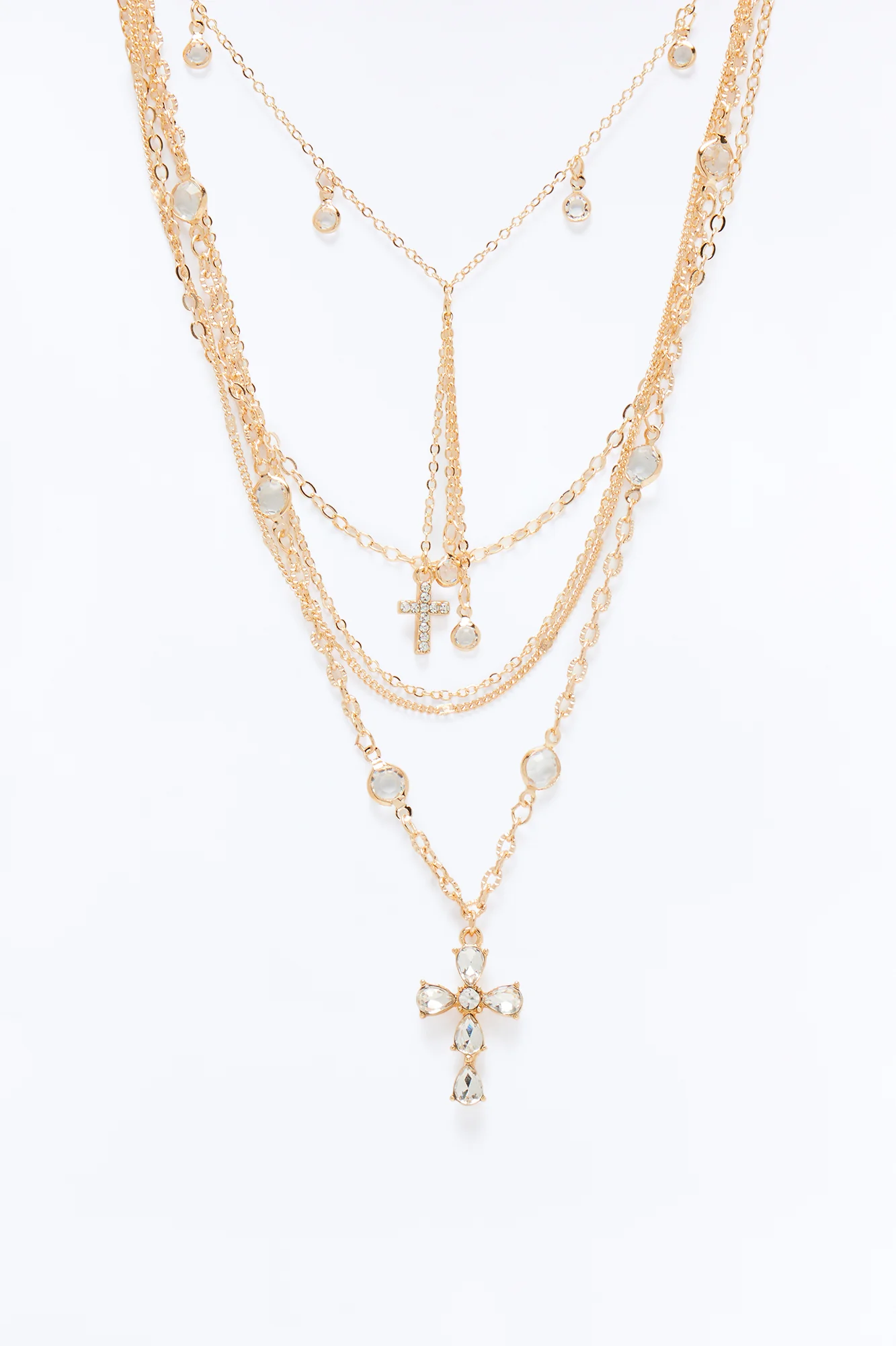 Miracles Happen Layered Necklace - Gold - Image 3