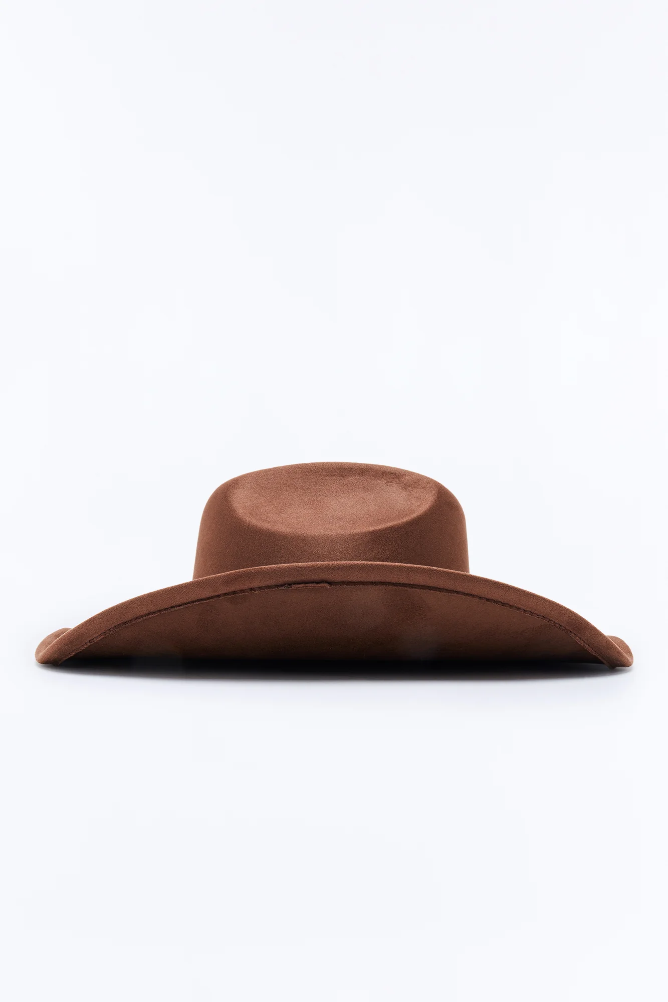 Miss Me Faux Suede Cowboy Hat - Brown/combo - Image 4