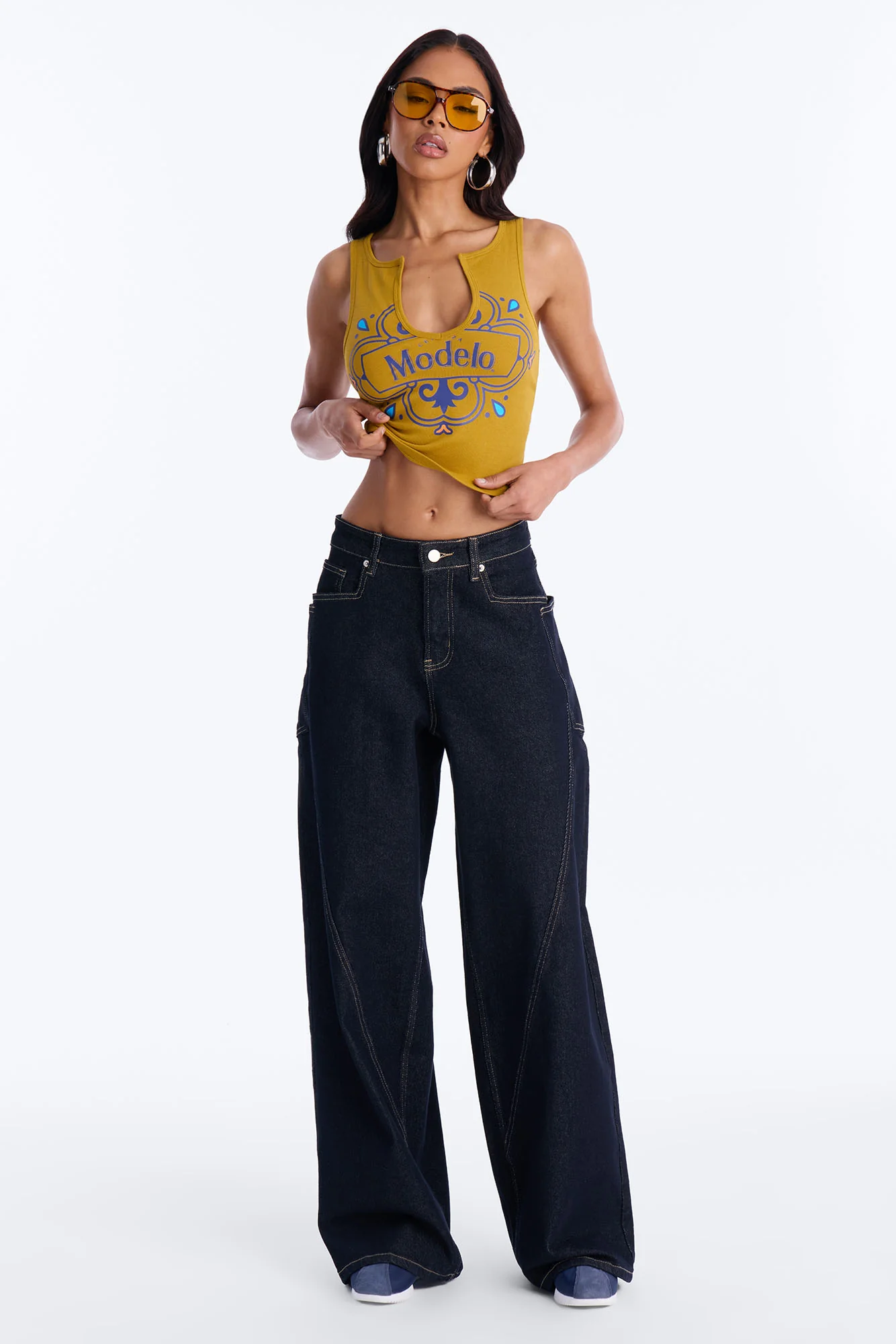 Modelo Collection Tank Top - Mustard - Image 2