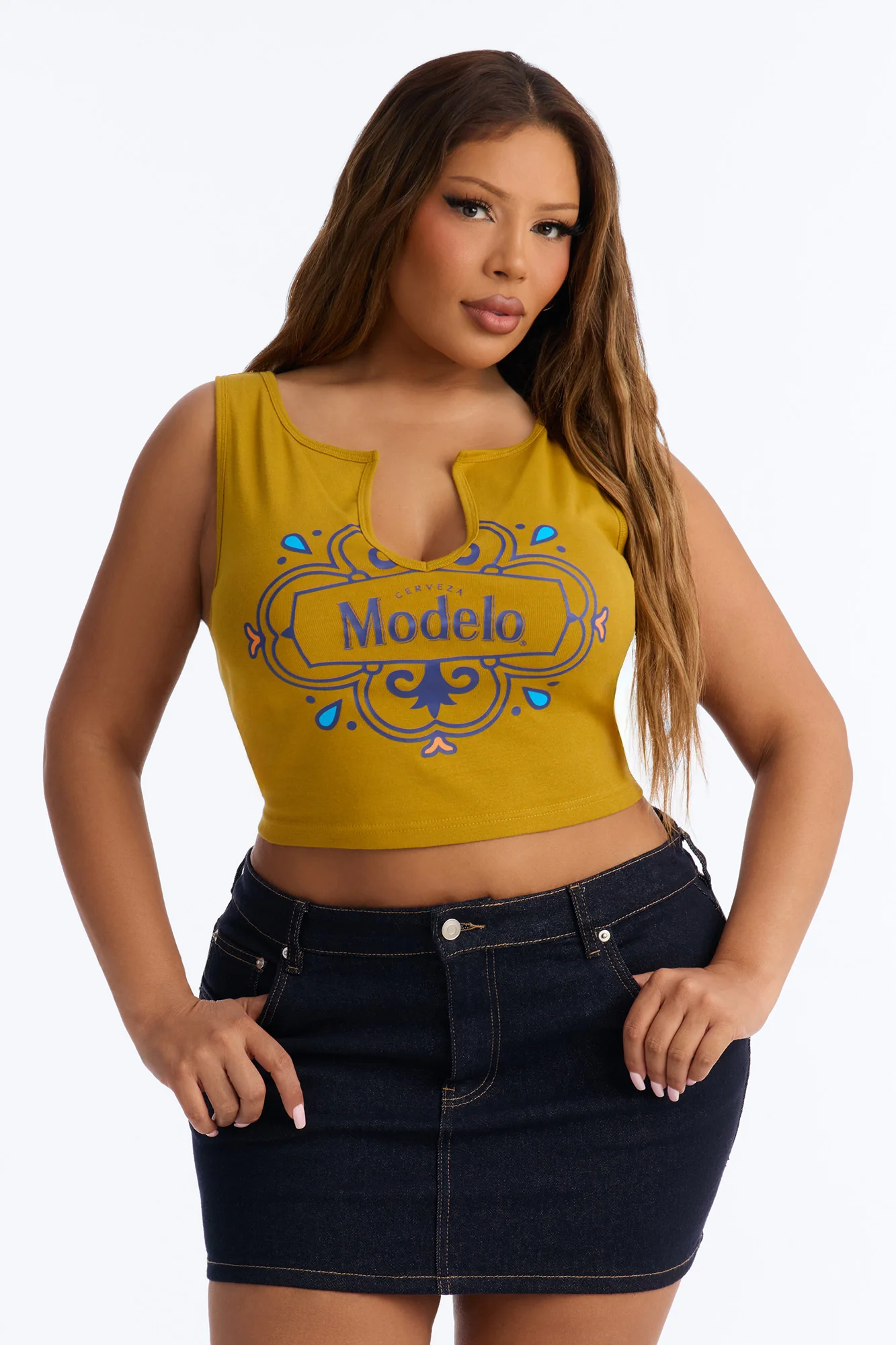 Modelo Collection Tank Top - Mustard - Image 5