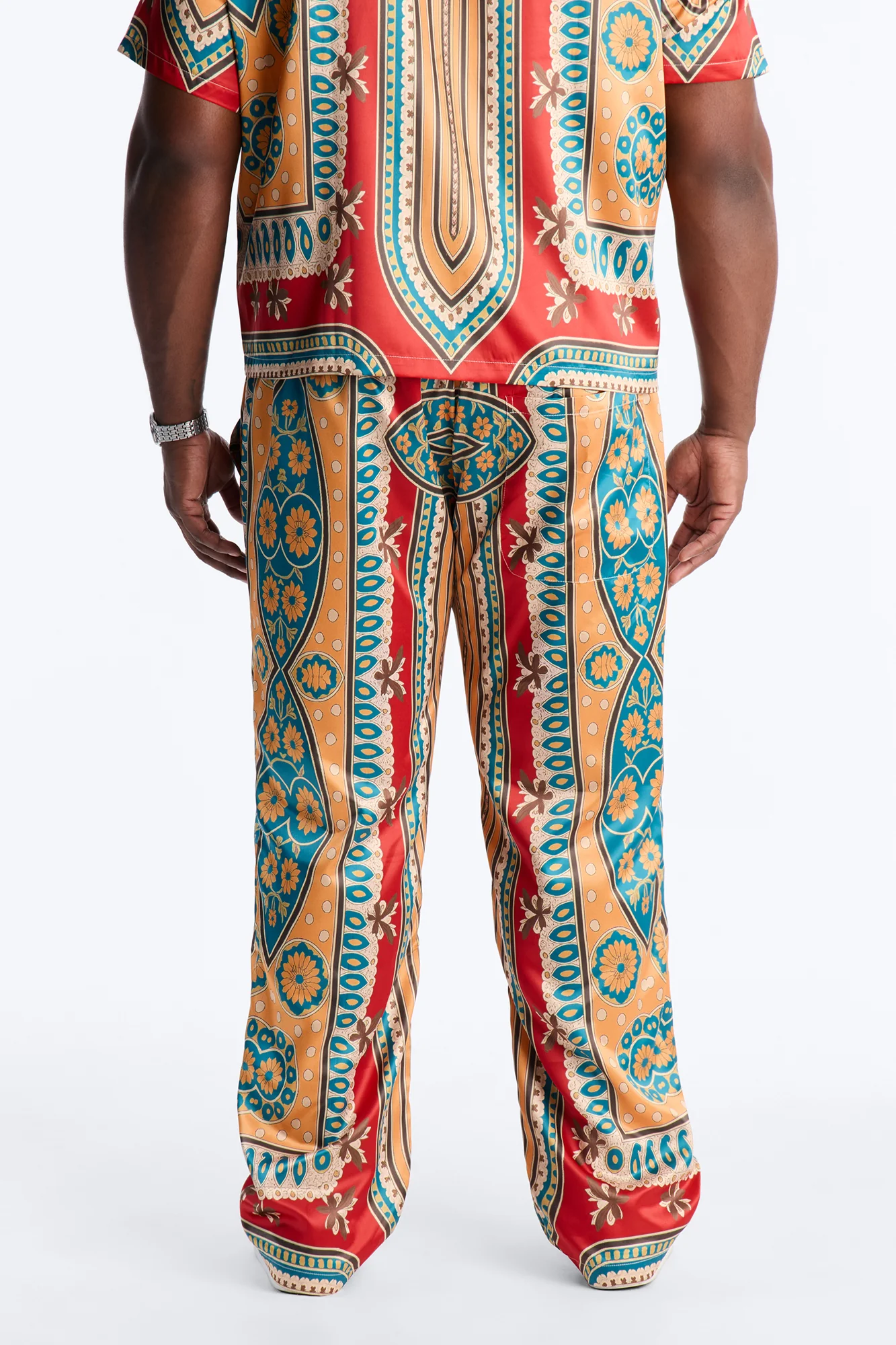 Monaco Straight Pants - Burgundy - Image 8