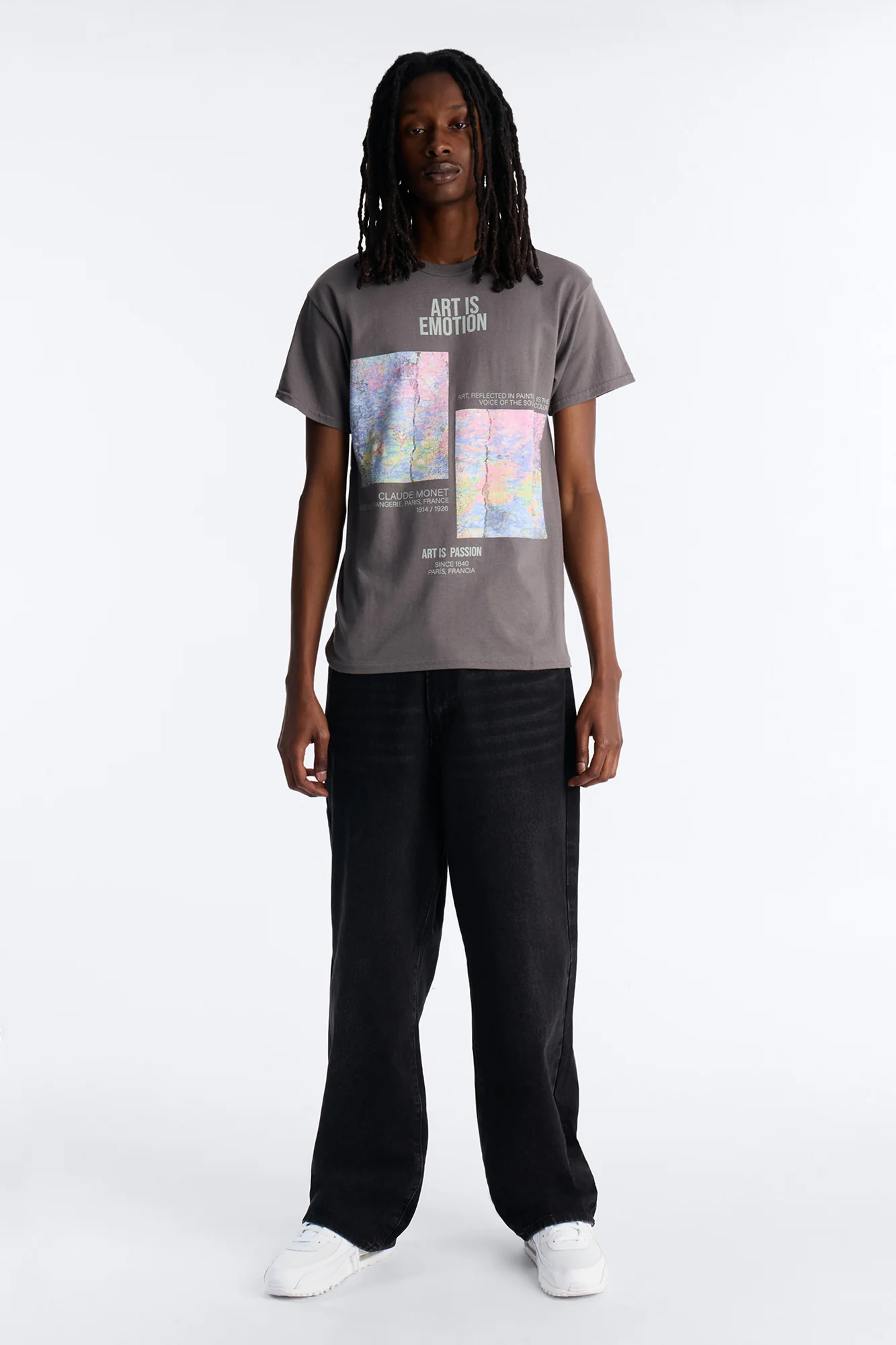 Monet Art Of Emotion Short Sleeve Tee - Charcoal - Image 2