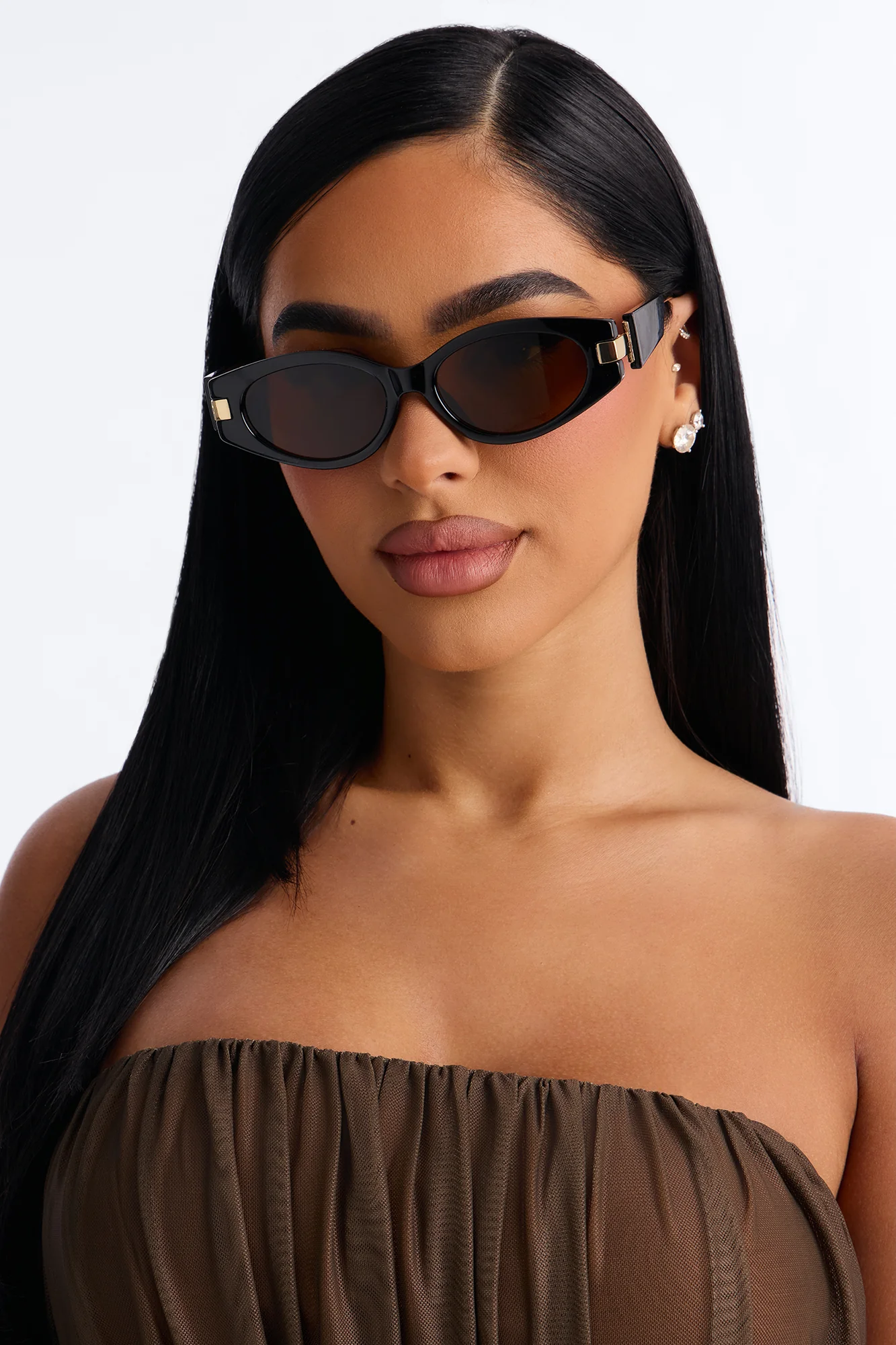 Money Trees Sunglasses - Black/Brown - Image 2