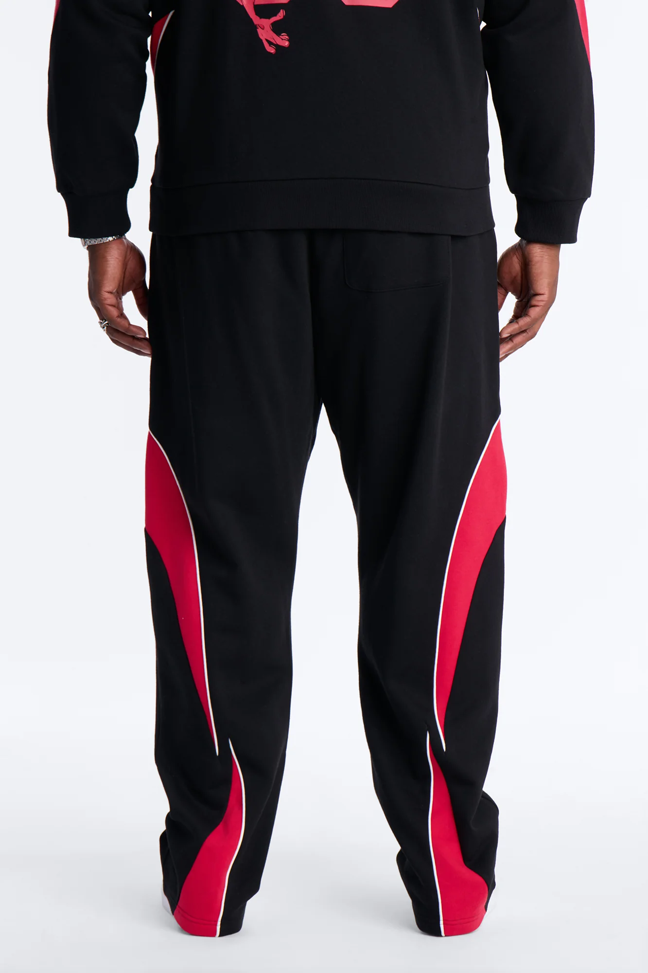 Space Jam Monstars Defense Paneled Straight Sweat Pants - Black - Image 7