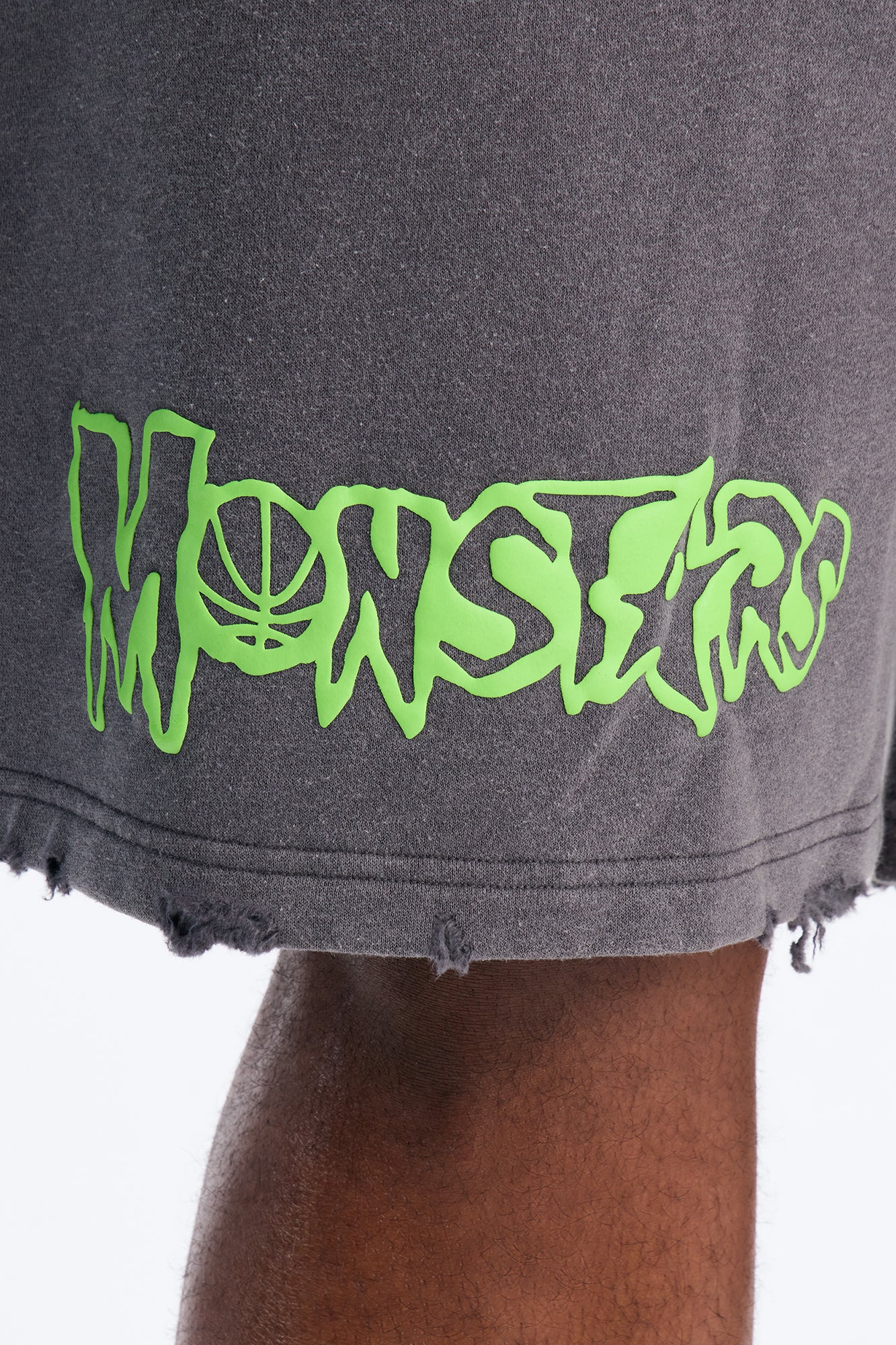 Space Jam Monstars Duo Puff Print Sweat Shorts - Charcoal - Image 5