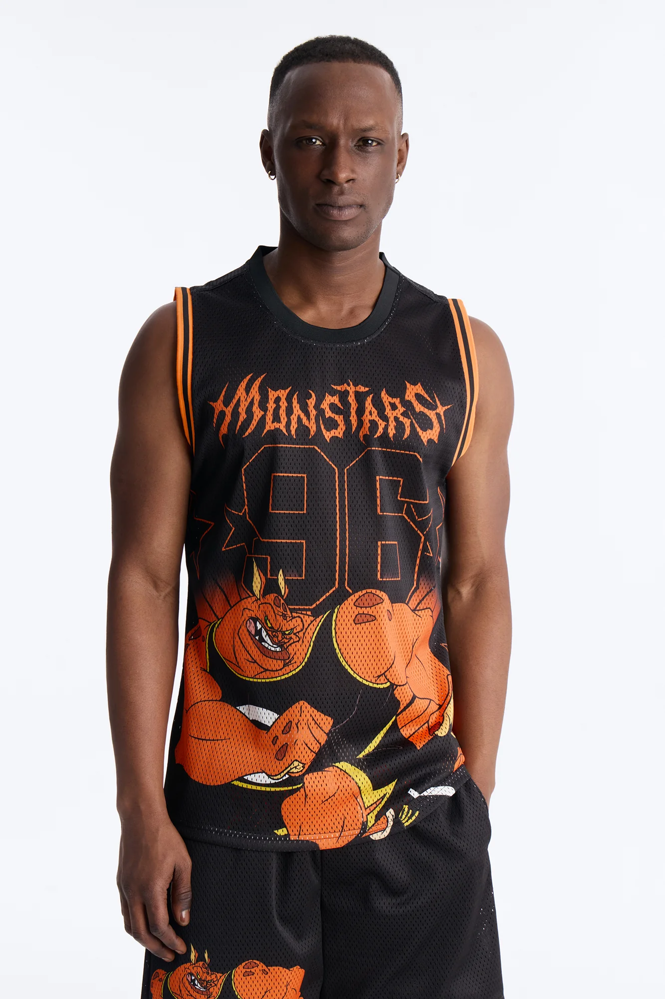 Space Jam Monstars Mayhem Jersey Tank - Black