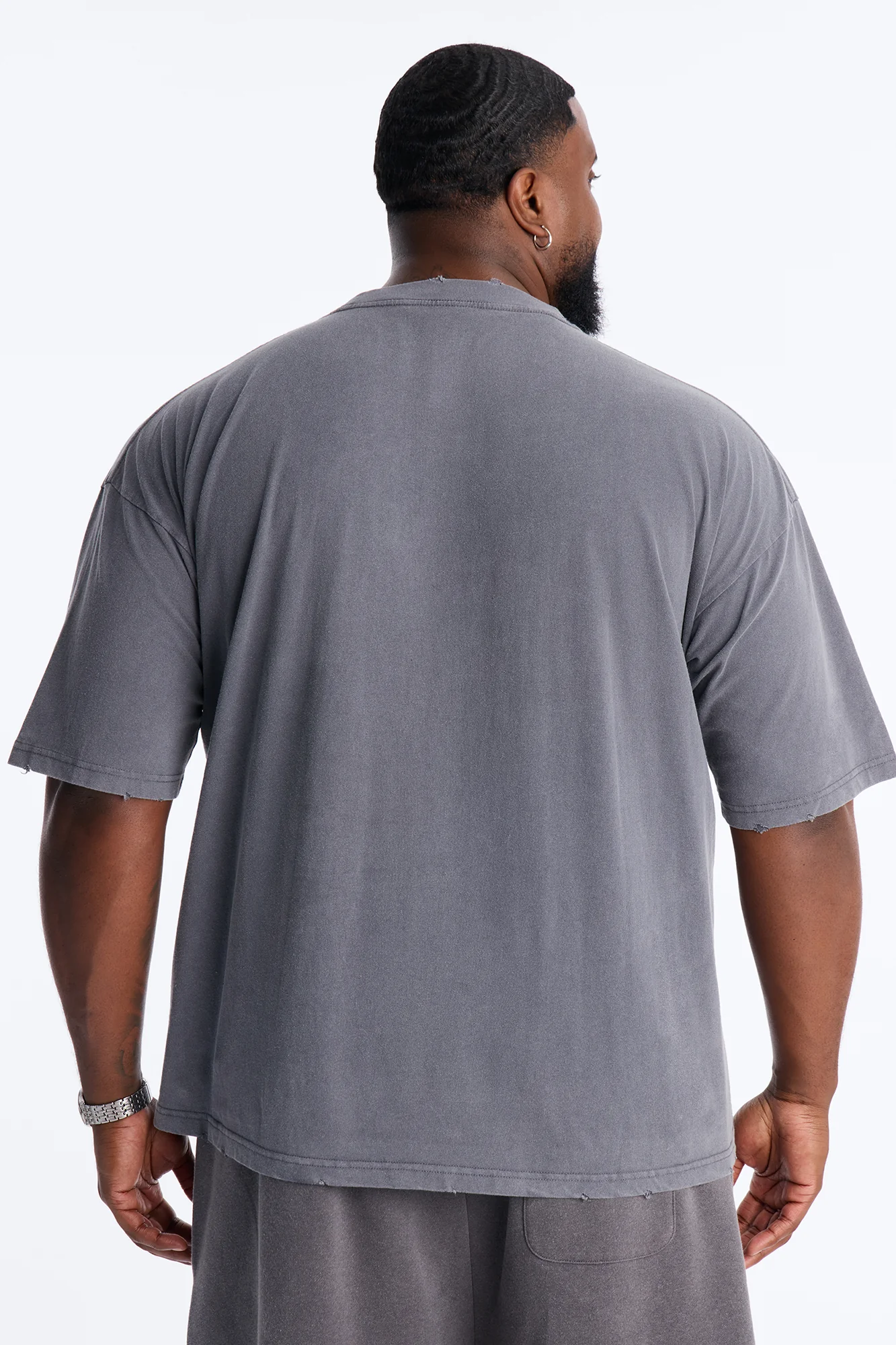 Space Jam Monstars Puff Print Premium Short Sleeve Shirt - Charcoal - Image 4
