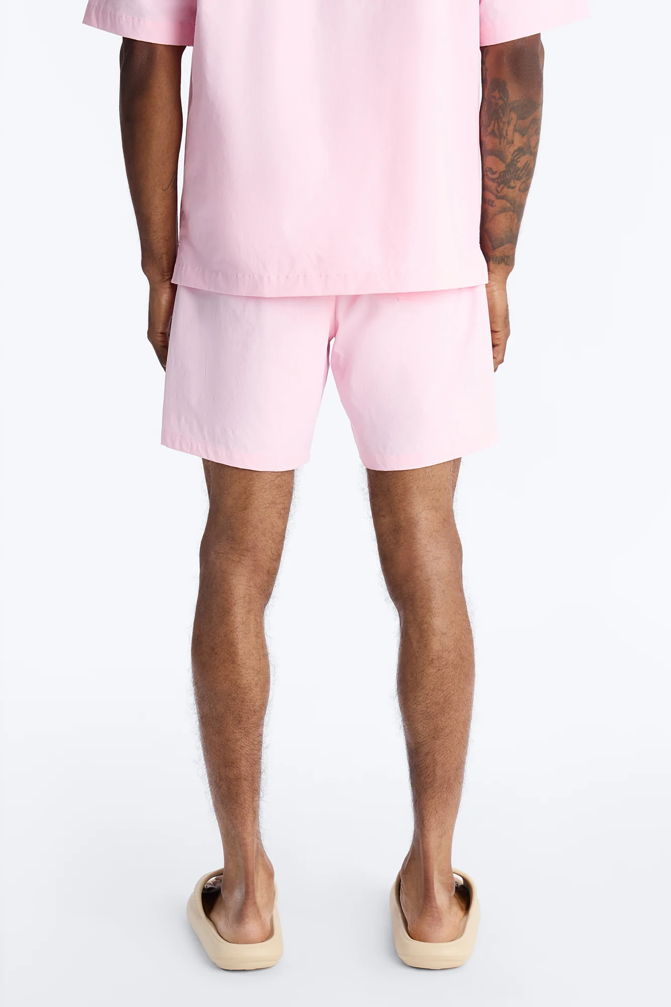 Montez Stretch Swim Trunk 7″ - Pink - Image 4