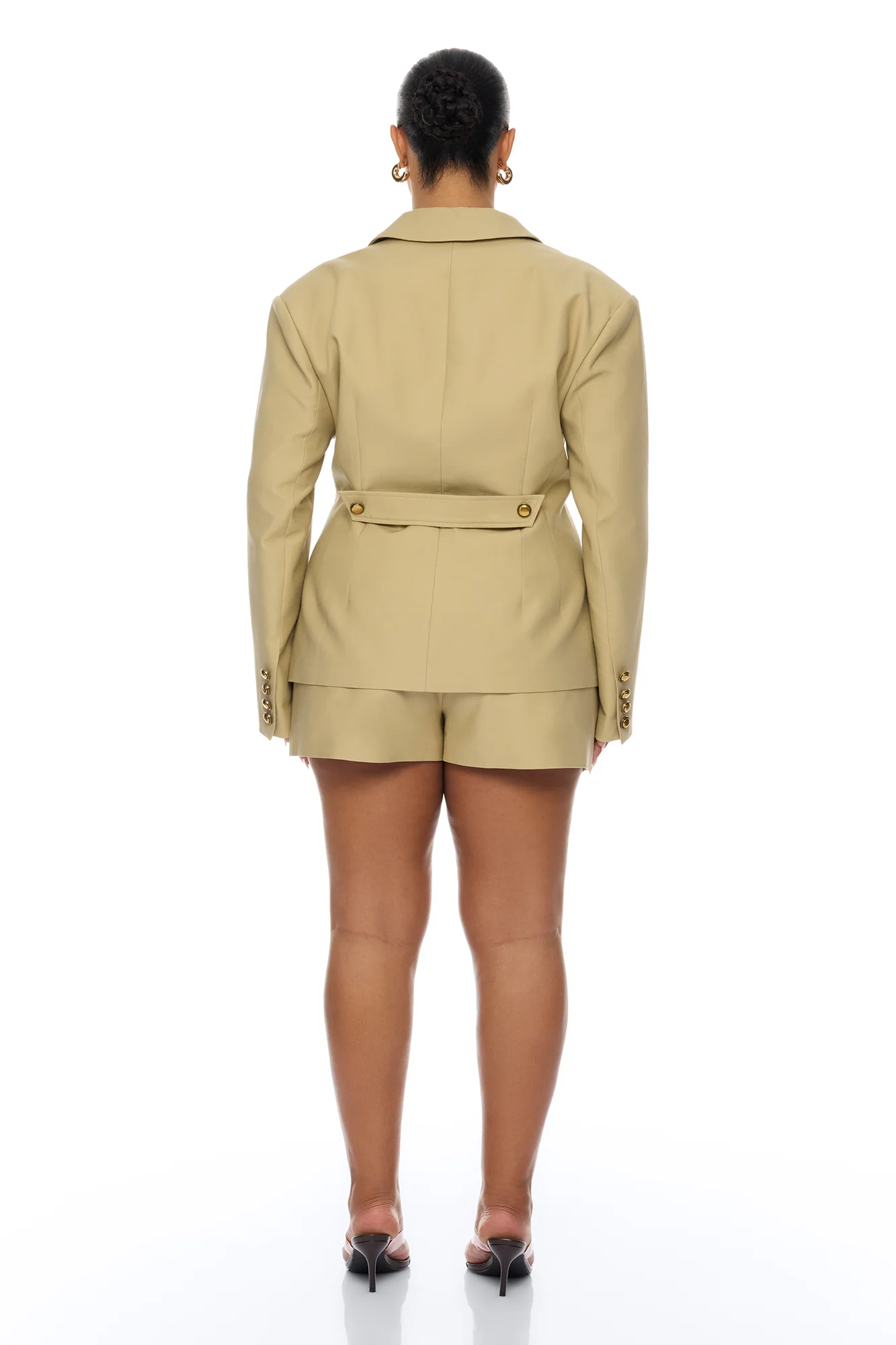 Morgan Cargo Blazer - Taupe - Image 8