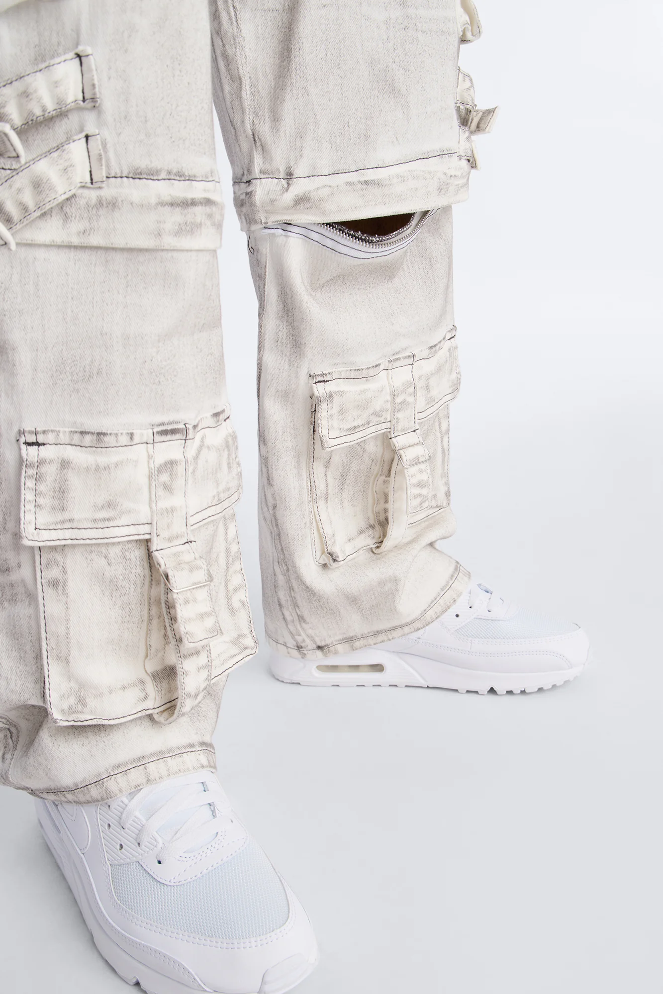 Morph City Switch Cargo Jean - Light Grey - Image 5