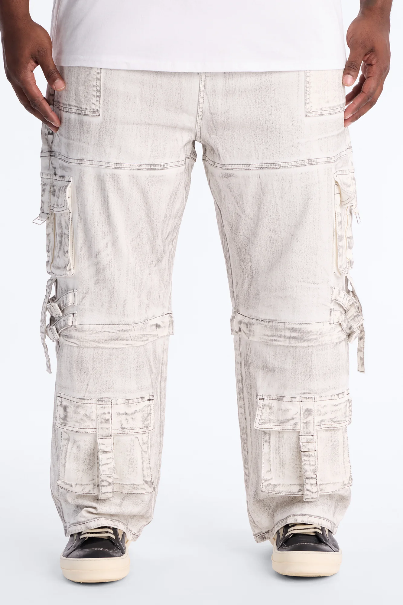 Morph City Switch Cargo Jean - Light Grey - Image 7