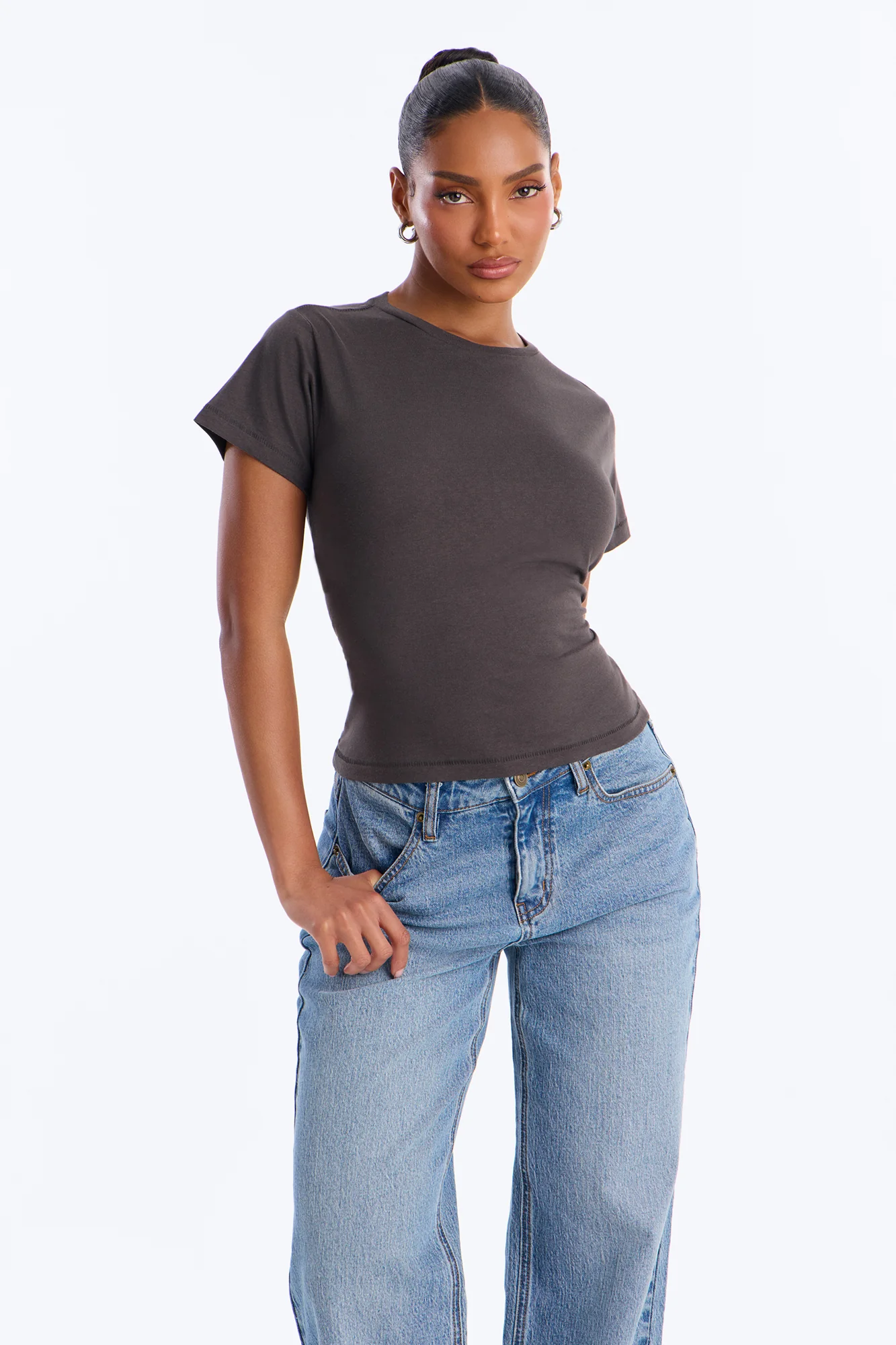 Most Essential Baby Tee - Black Wash