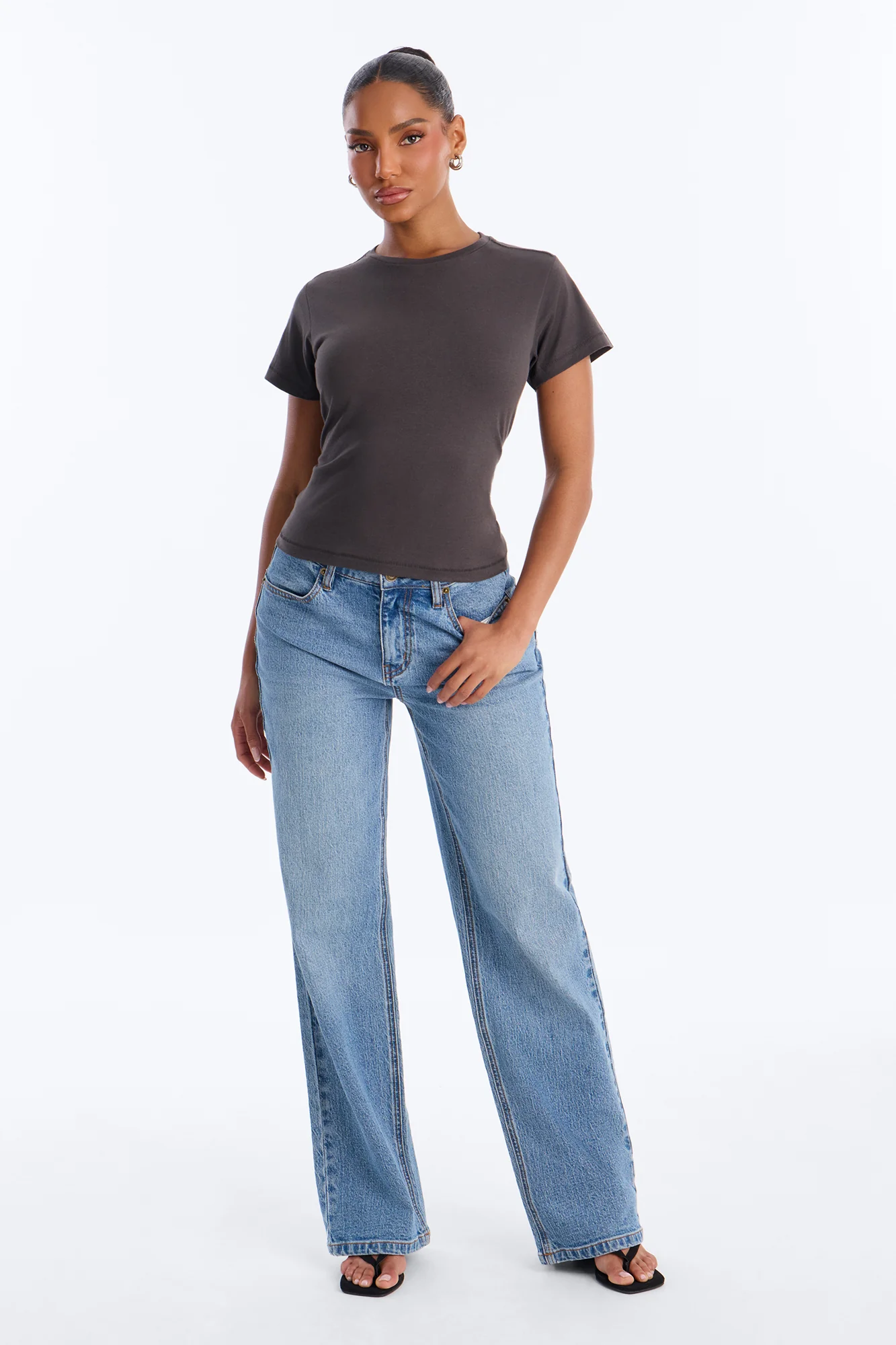 Most Essential Baby Tee - Black Wash - Image 2