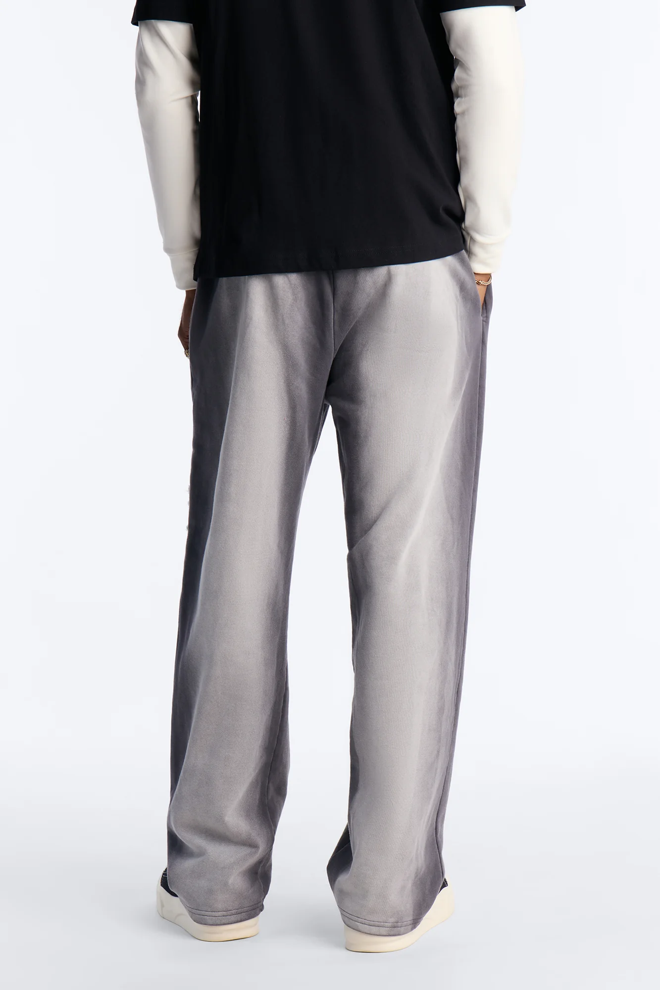 Most Wanted Star Patch Sweatpants - Black Wash - Image 6