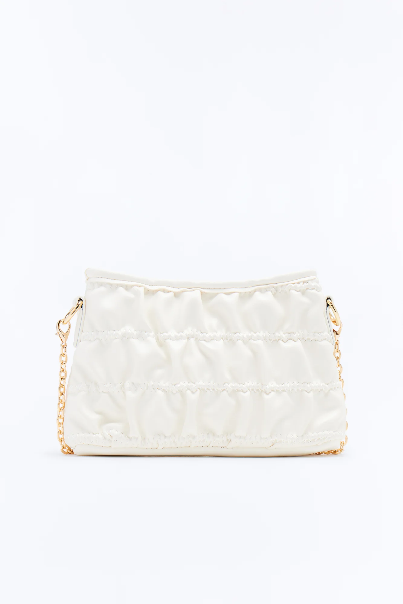 My Most Precious Faux Leather Shoulder Handbag - Ivory - Image 3