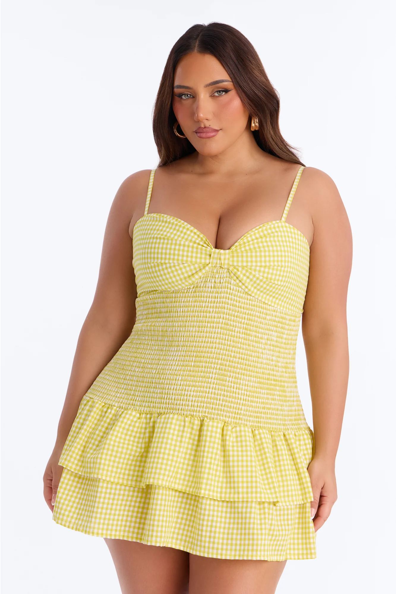 My Sunshine Smocked Mini Dress - Yellow - Image 6