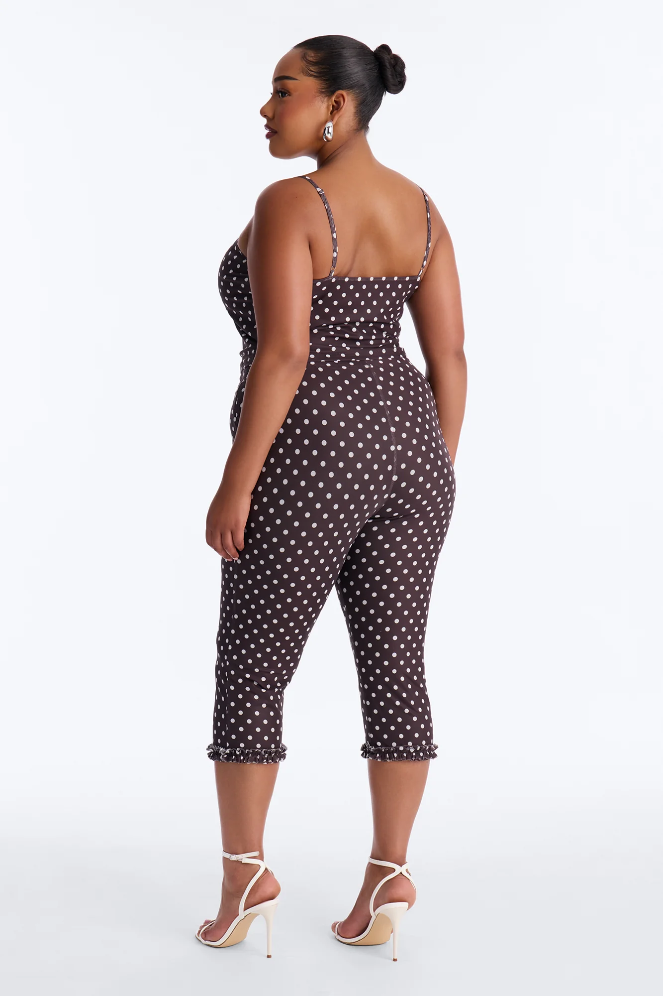 My Sweet Spot Polka Dot Capri Set - Chocolate - Image 8