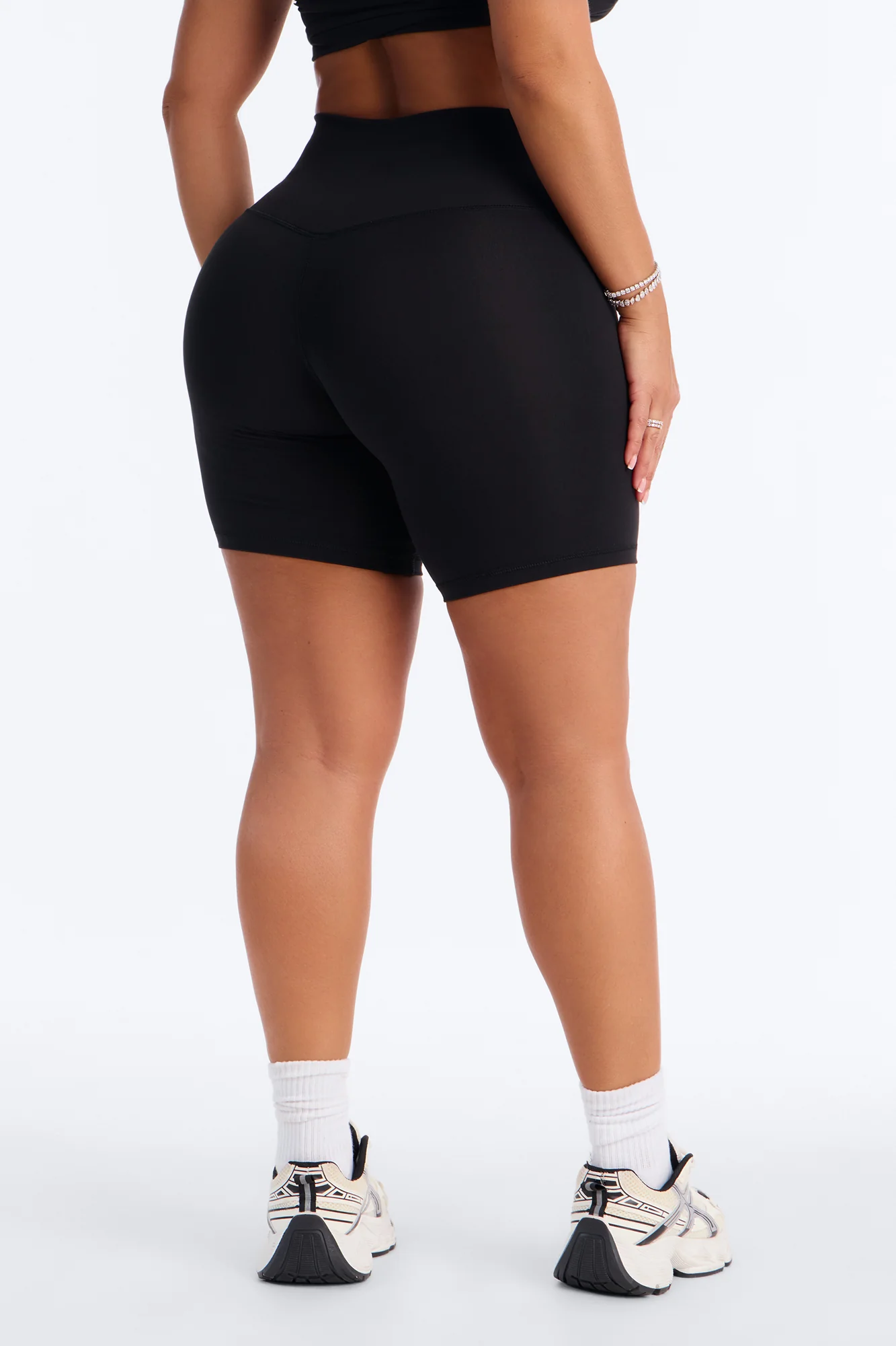 Myla Tricot Lounge Biker Shorts - Black - Image 3