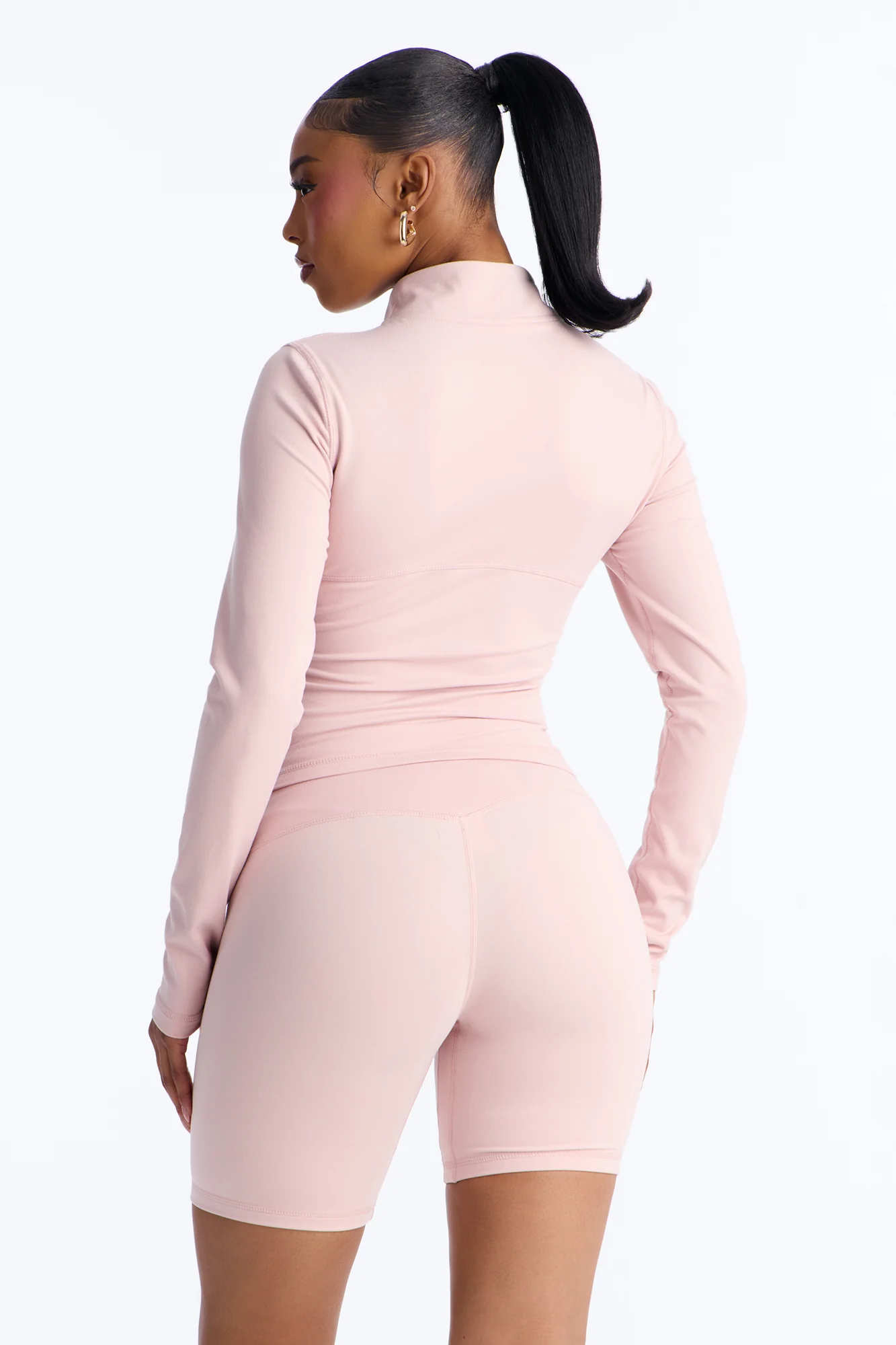 Myla Tricot Lounge Fitted Zip Up Jacket - Pink - Image 4