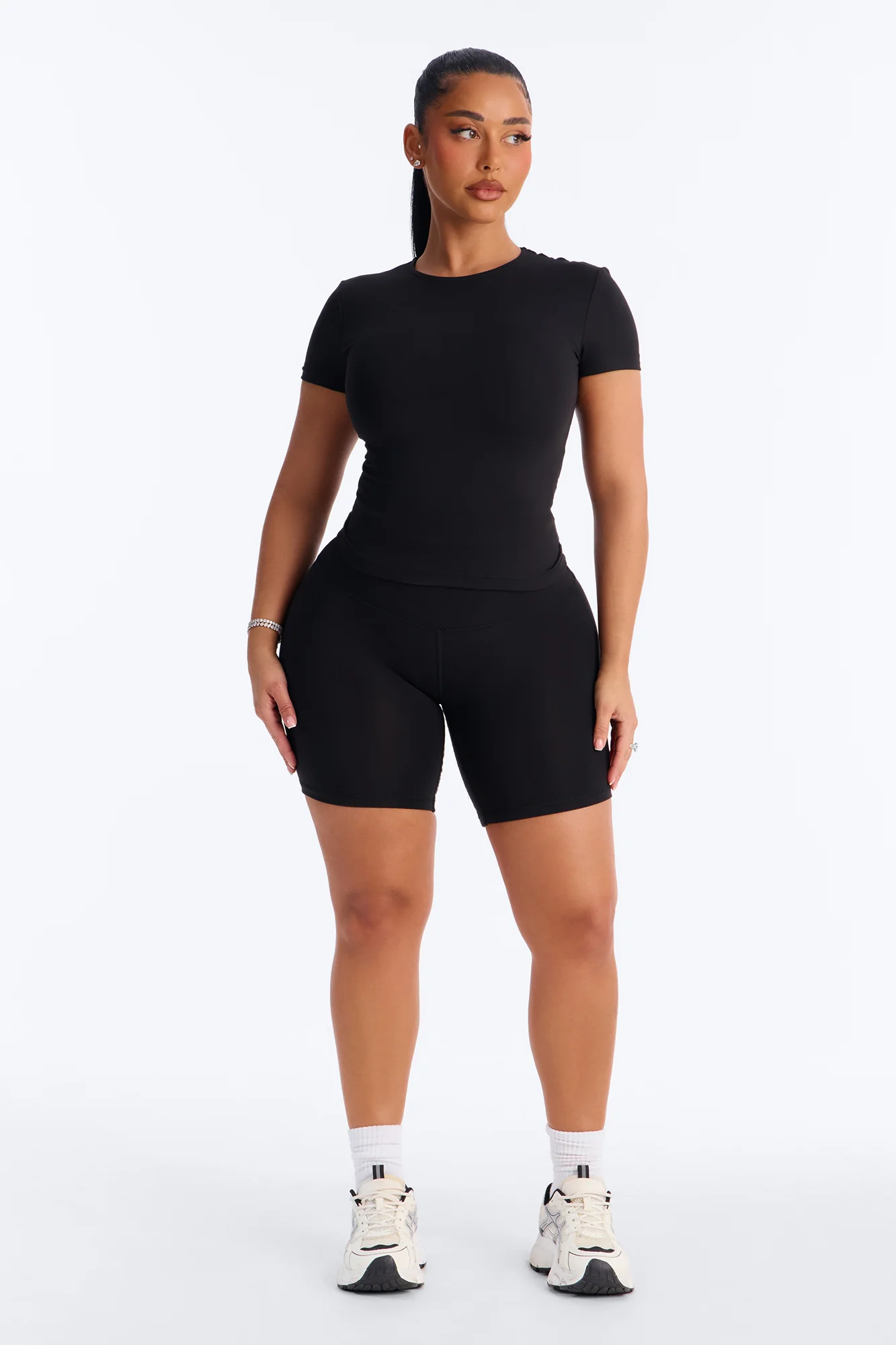 Myla Tricot Lounge Short Sleeve Top - Black - Image 2